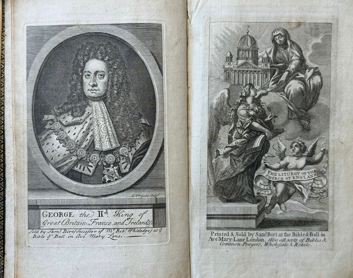 1745 Book of Common Prayer in Lovely original binding and with contemporary ownership description of Ann Chilman