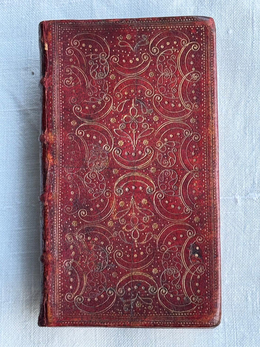 Queens Binder style - Fine red Morocco Binding - 1671 - Directions for a Godly Life