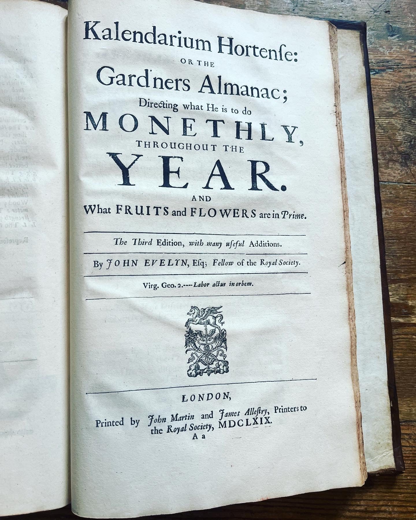 Evelyn Copy - "Sylva, or a discourse of forest trees" & " A Discourse on Cider" - London, 1670 - John Evelyn - Evelyn family copy