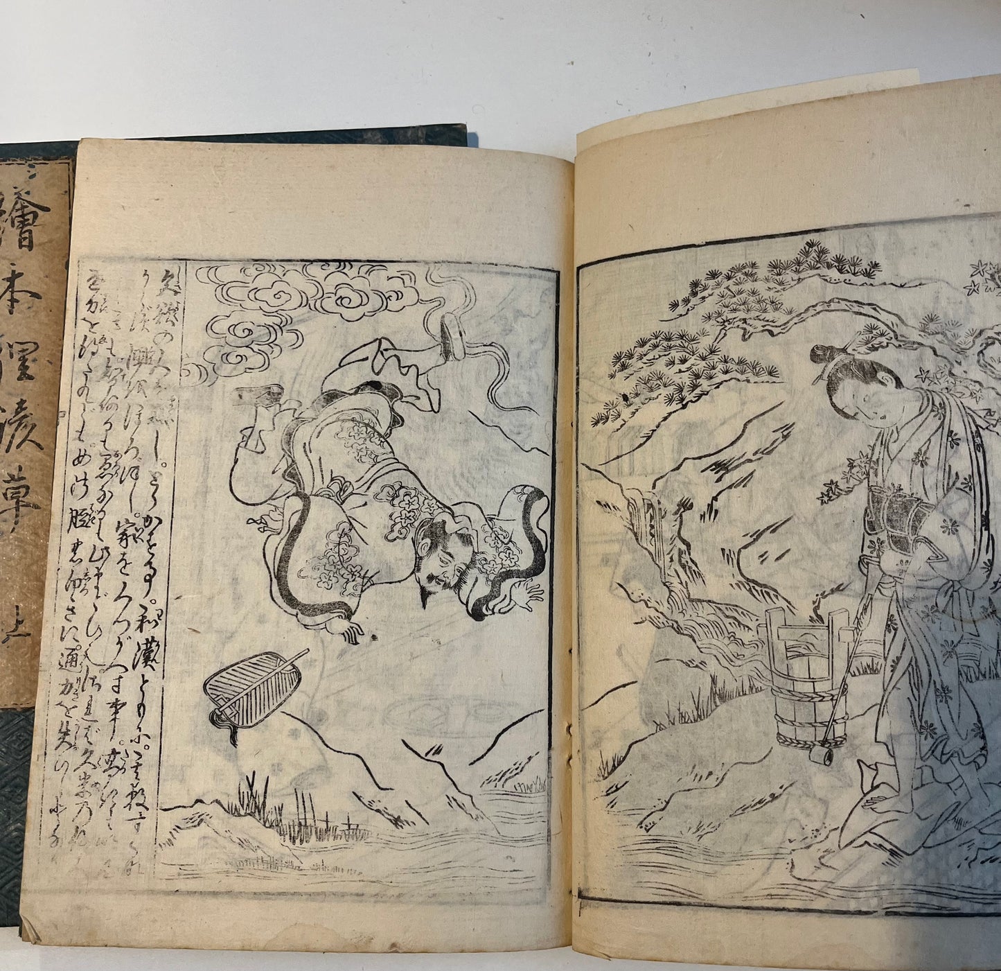 1752 -  Ehon Kotowasagusa (the Picture Book of Proverbs) - Toyonobu