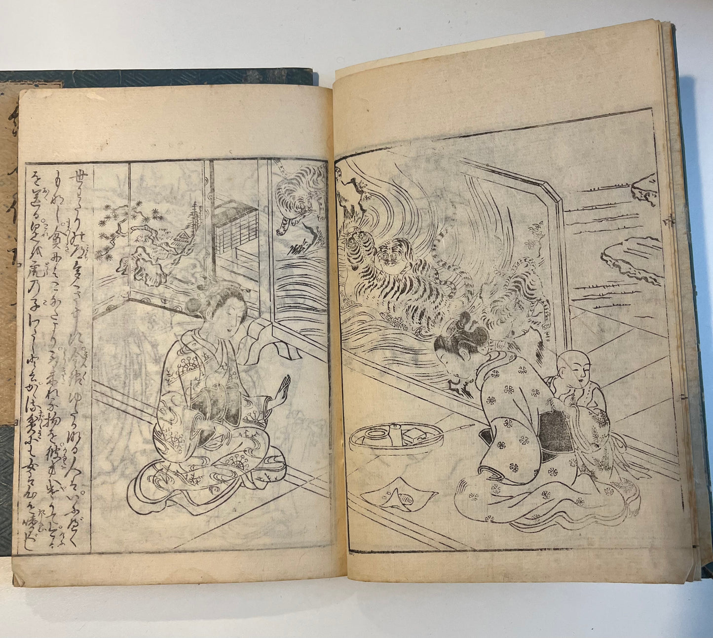 1752 - Ehon Kotowasagusa (the Picture Book of Proverbs) - Toyonobu