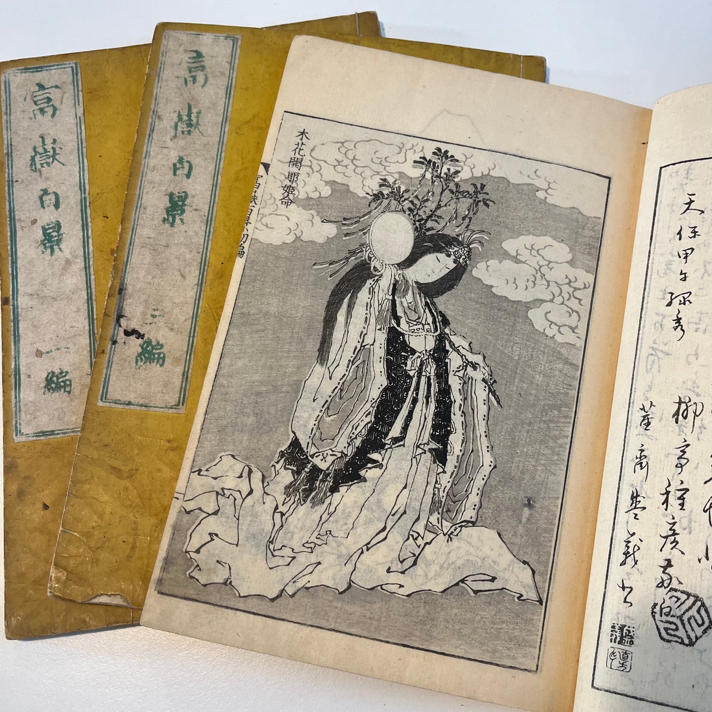 Fugaku Hyakkei (One Hundred Views of Mount Fuji) - Katsushika Hokusai - 1875 Meiji Edition