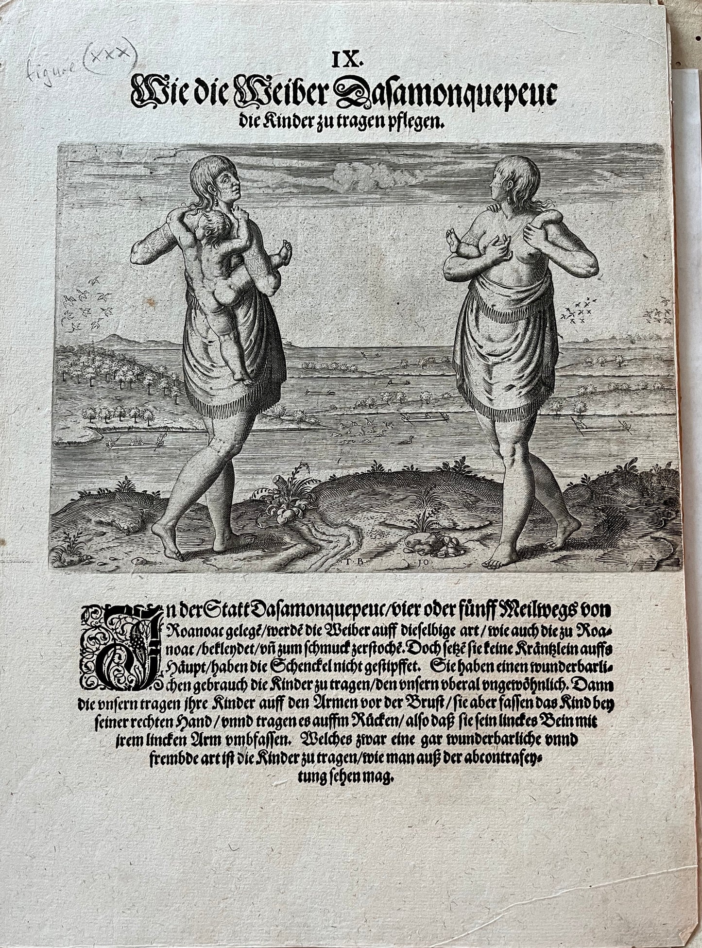 Wunderbarliche, doch warhafftige Erklärung, vonder Gelegenheit vnd Sitten der Wilden in Virginia - 2nd German Edition of De Bry's "Admiranda Narratio" / A Brief and True report - Thomas Harriot - 1600