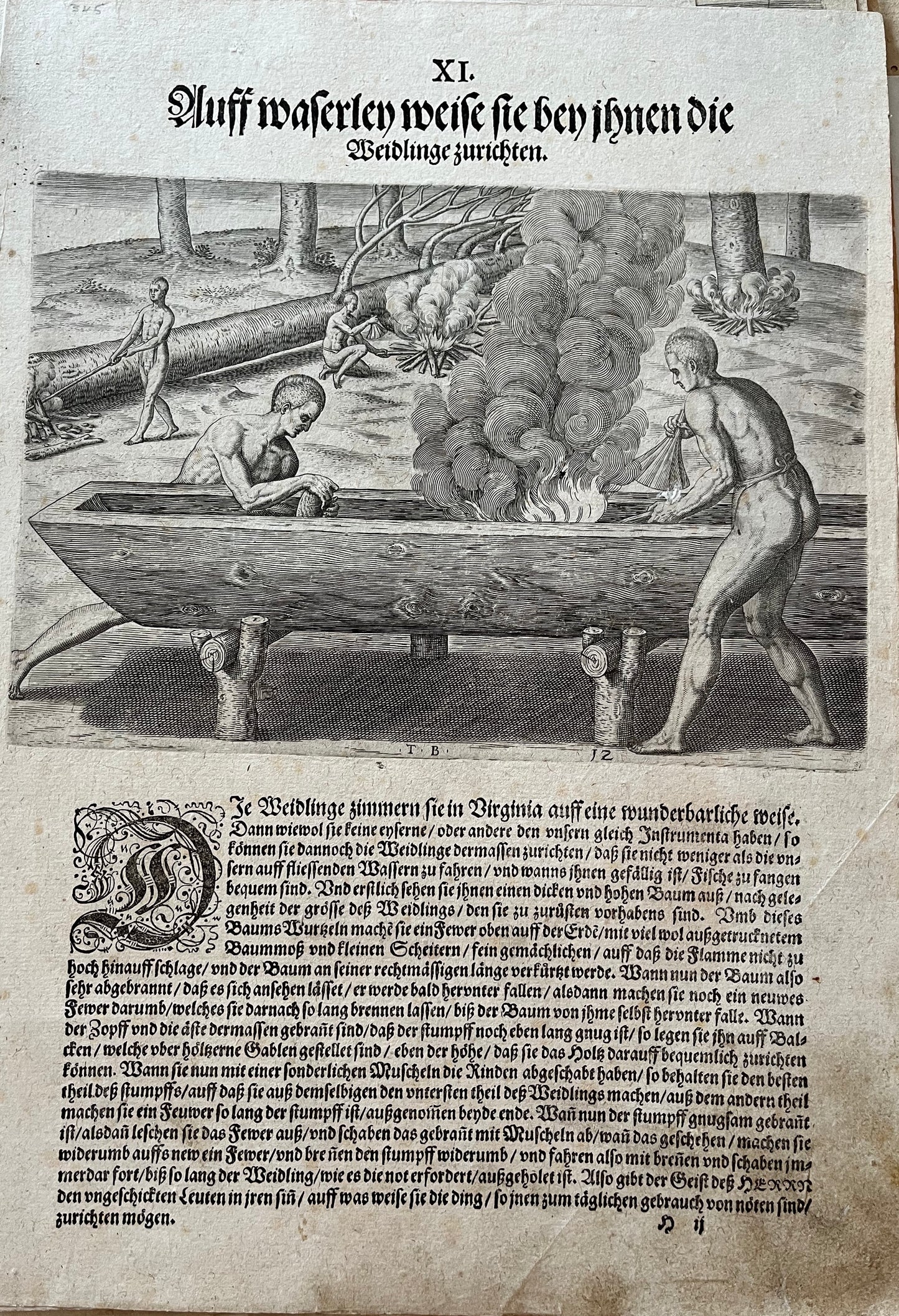 Wunderbarliche, doch warhafftige Erklärung, vonder Gelegenheit vnd Sitten der Wilden in Virginia - 2nd German Edition of De Bry's "Admiranda Narratio" / A Brief and True report - Thomas Harriot - 1600