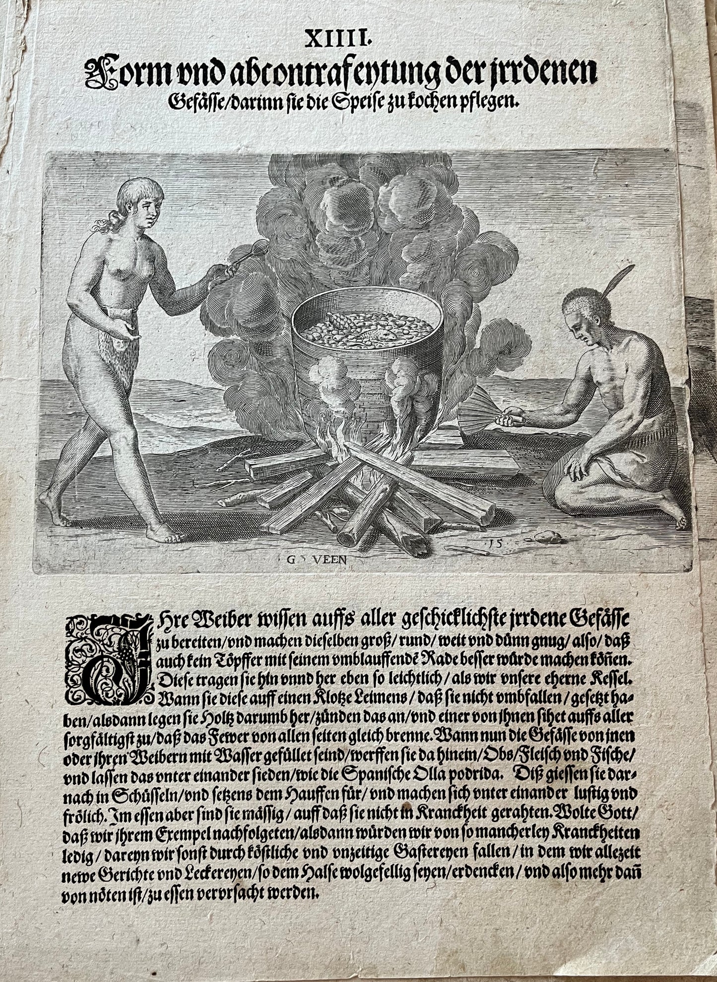 Wunderbarliche, doch warhafftige Erklärung, vonder Gelegenheit vnd Sitten der Wilden in Virginia - 2nd German Edition of De Bry's "Admiranda Narratio" / A Brief and True report - Thomas Harriot - 1600