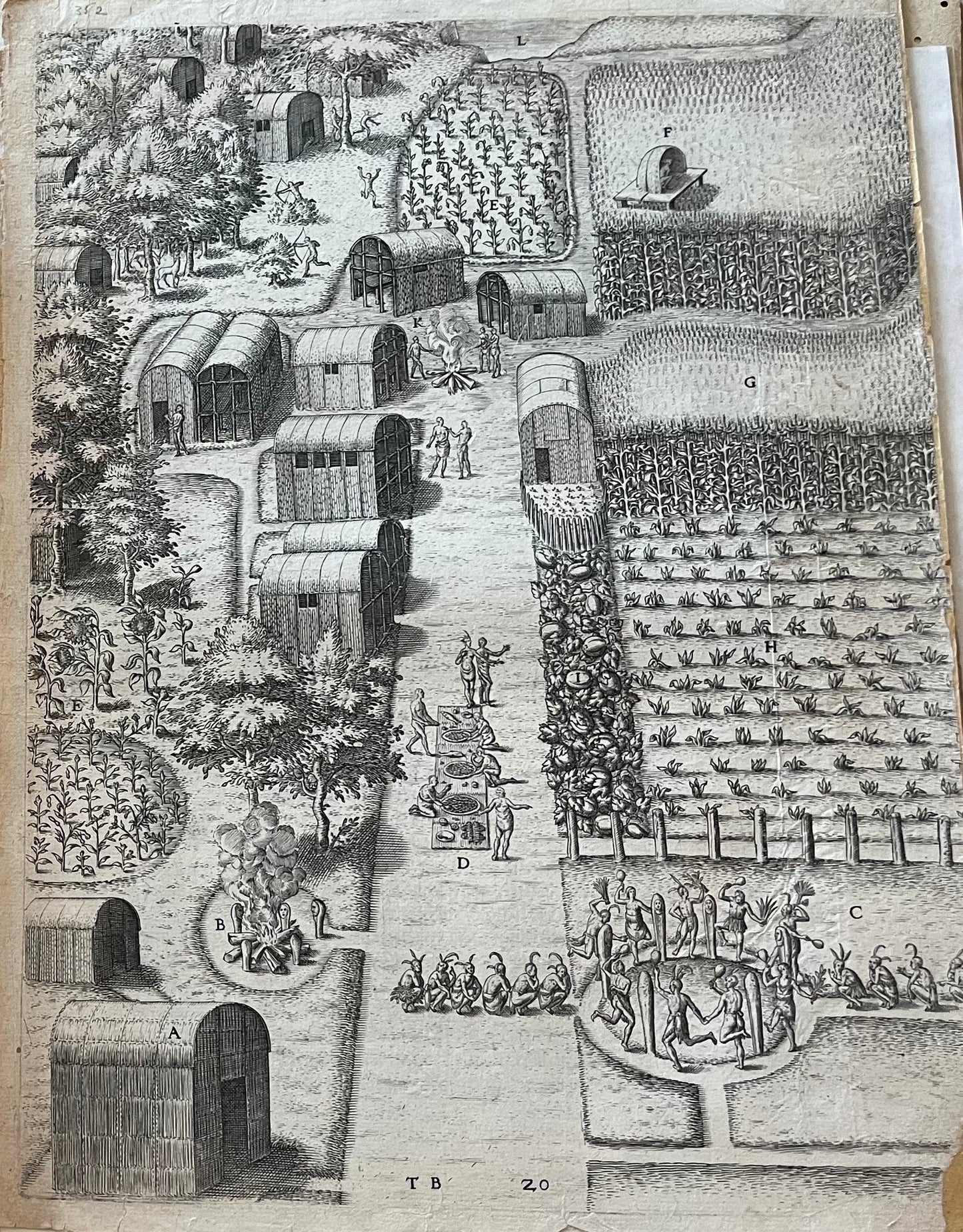 Wunderbarliche, doch warhafftige Erklärung, vonder Gelegenheit vnd Sitten der Wilden in Virginia - 2nd German Edition of De Bry's "Admiranda Narratio" / A Brief and True report - Thomas Harriot - 1600