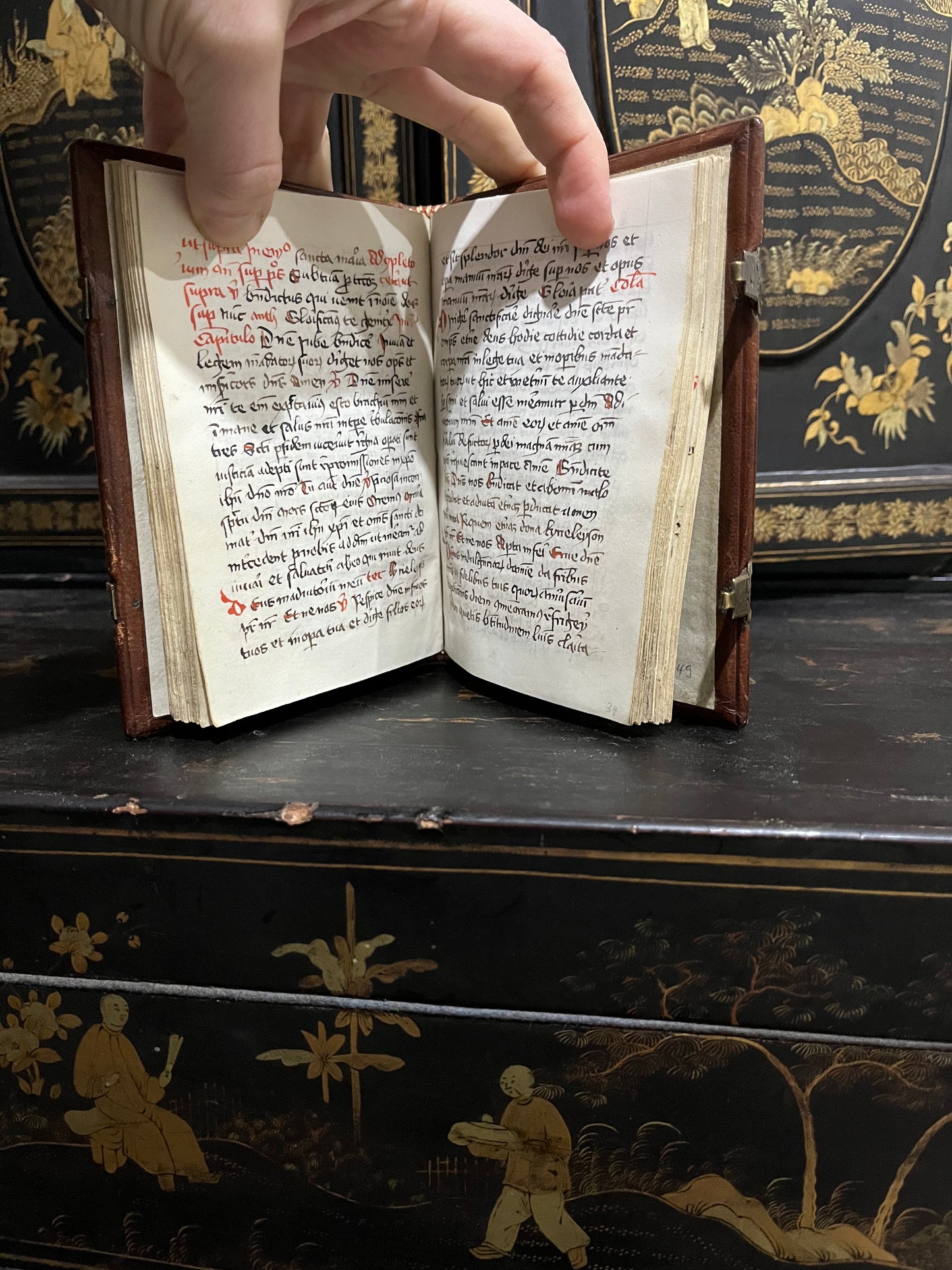 Manuscript German Prayer Book on vellum from the c1420s - Prayers for 25 Sundays after Pentecost / Sermons of Saint Augustine of Hippo