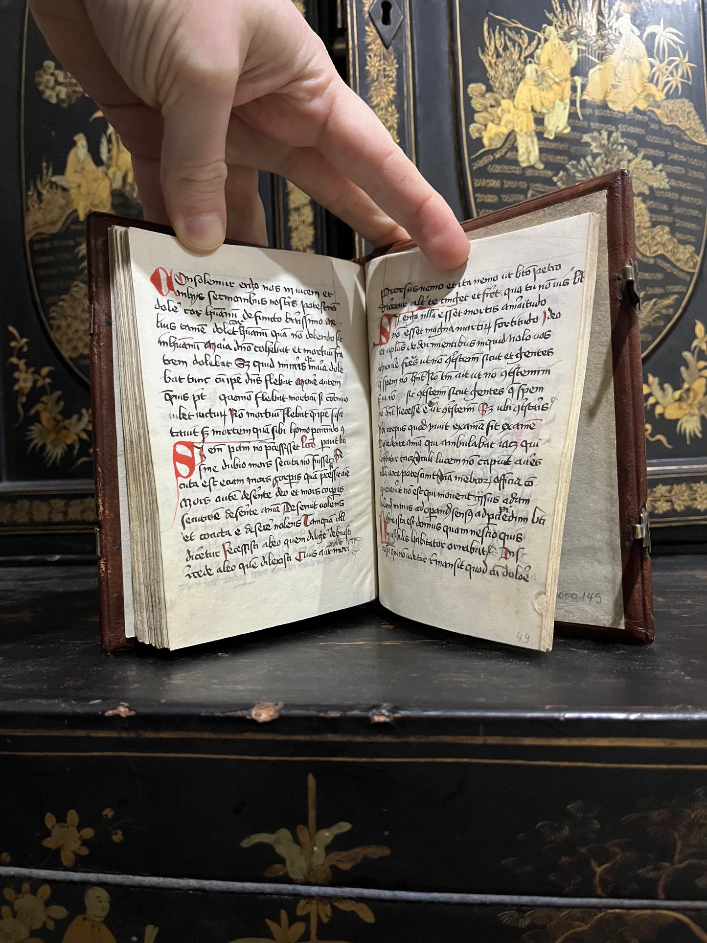 Manuscript German Prayer Book on vellum from the c1420s - Prayers for 25 Sundays after Pentecost / Sermons of Saint Augustine of Hippo