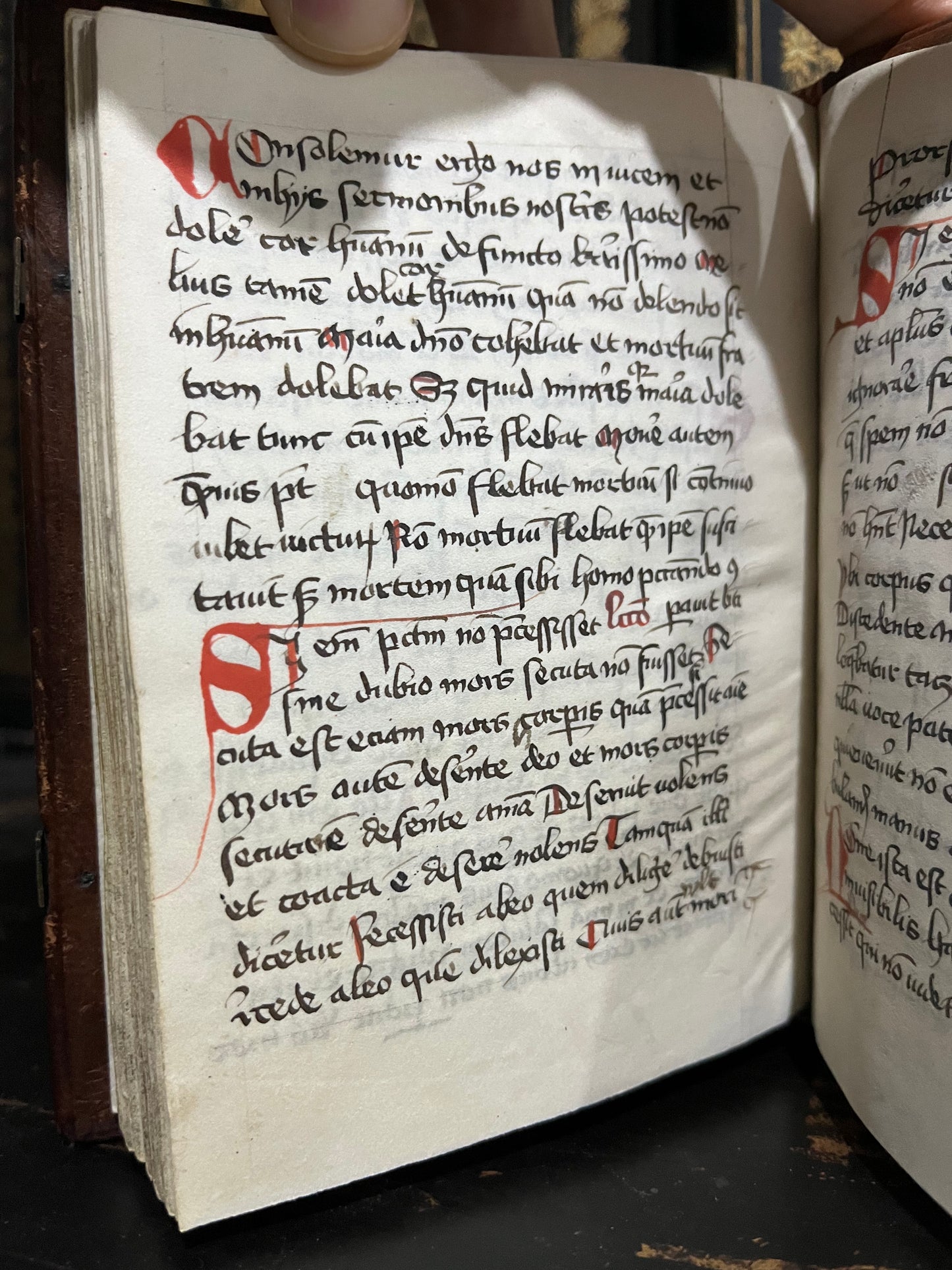 Manuscript German Prayer Book on vellum from the c1420s - Prayers for 25 Sundays after Pentecost / Sermons of Saint Augustine of Hippo