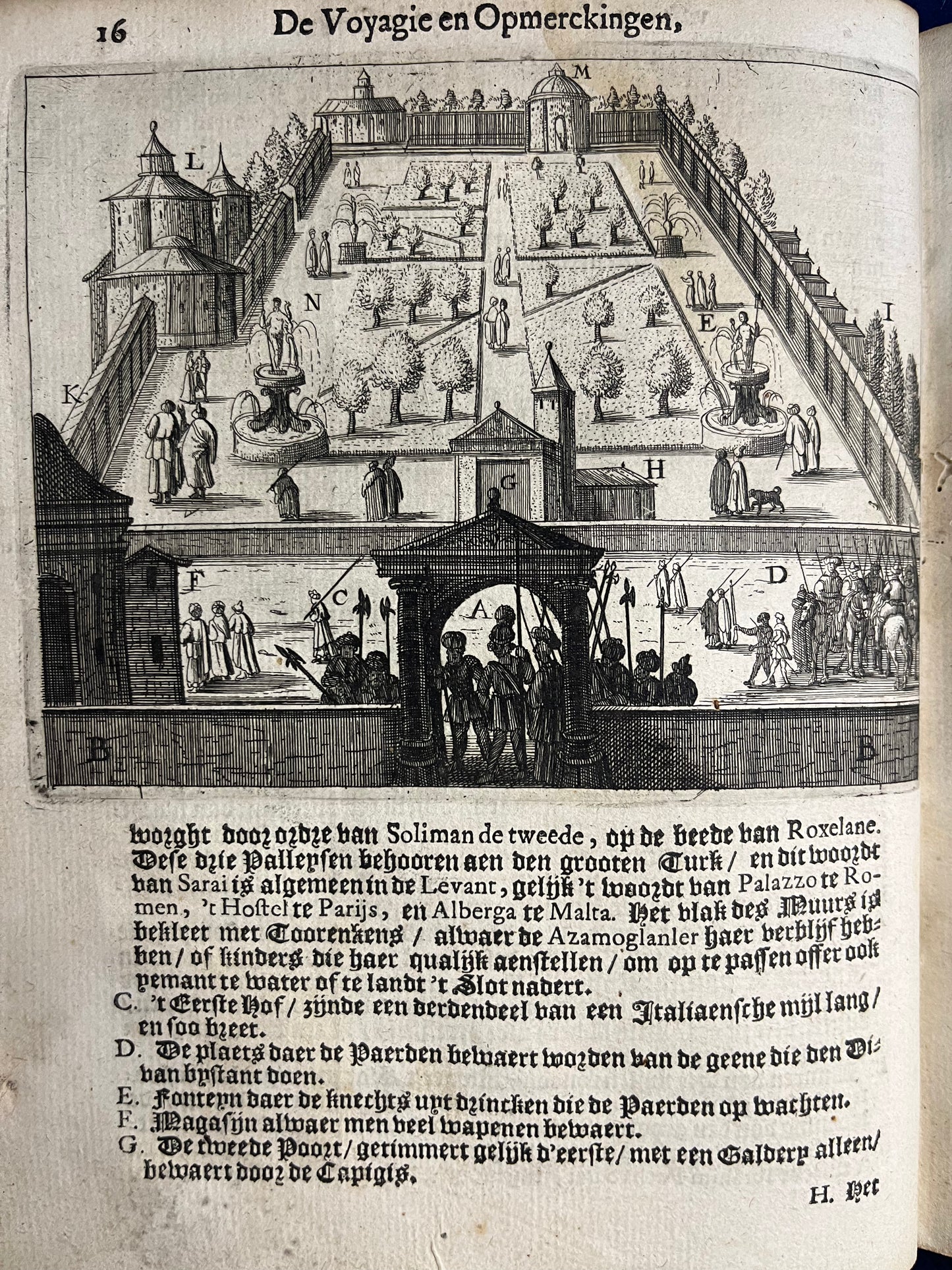 De Reyse en Optkeningh Van den Heer Boulaye le Gouz - Middle East, India, Oxford, Globe Theatre London.
