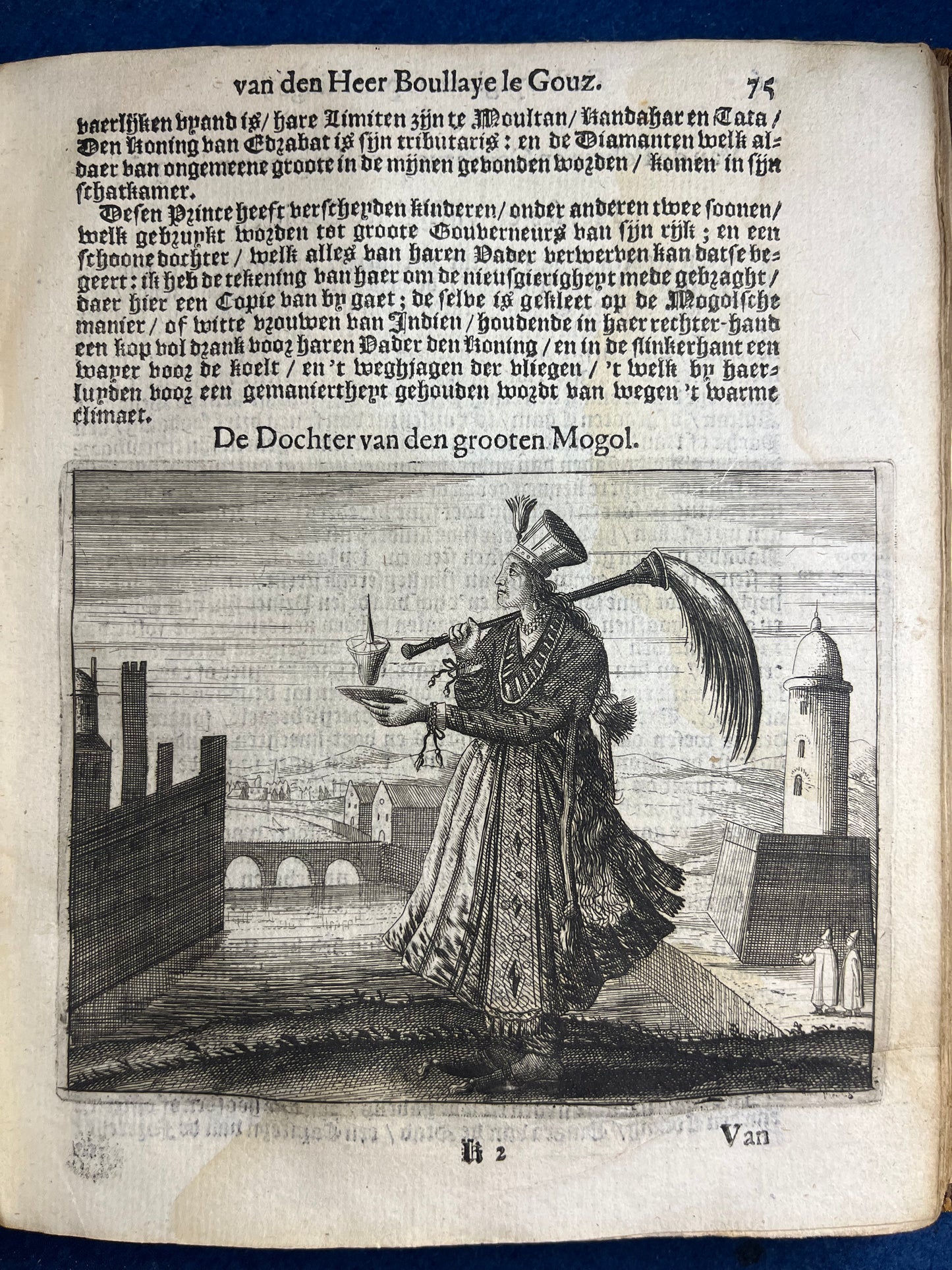 De Reyse en Optkeningh Van den Heer Boulaye le Gouz - Middle East, India, Oxford, Globe Theatre London.