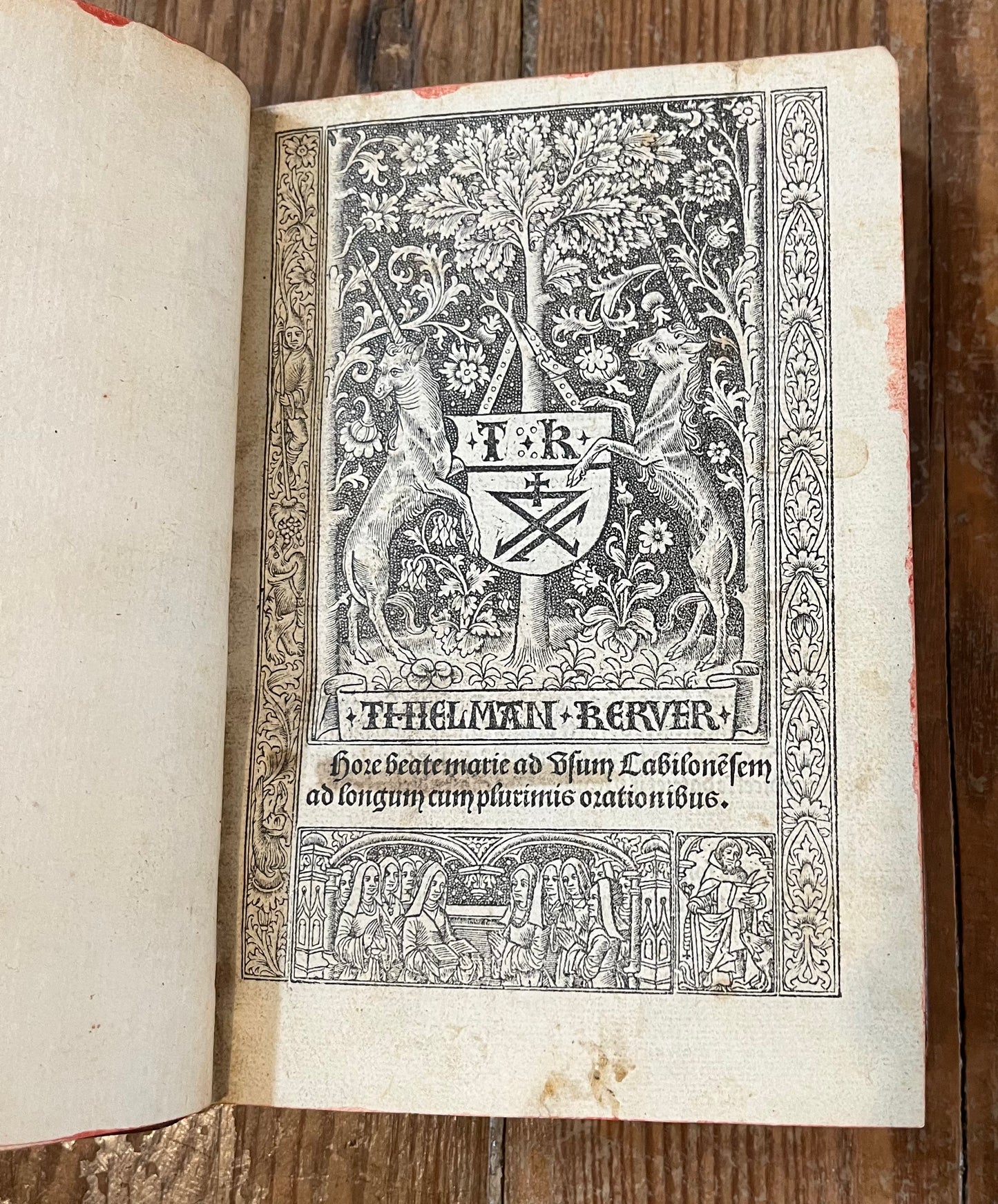 Incunable - 1499 Book of Hours - Hore beate Marie ad usum Cabilonensem - Thielman Kerver