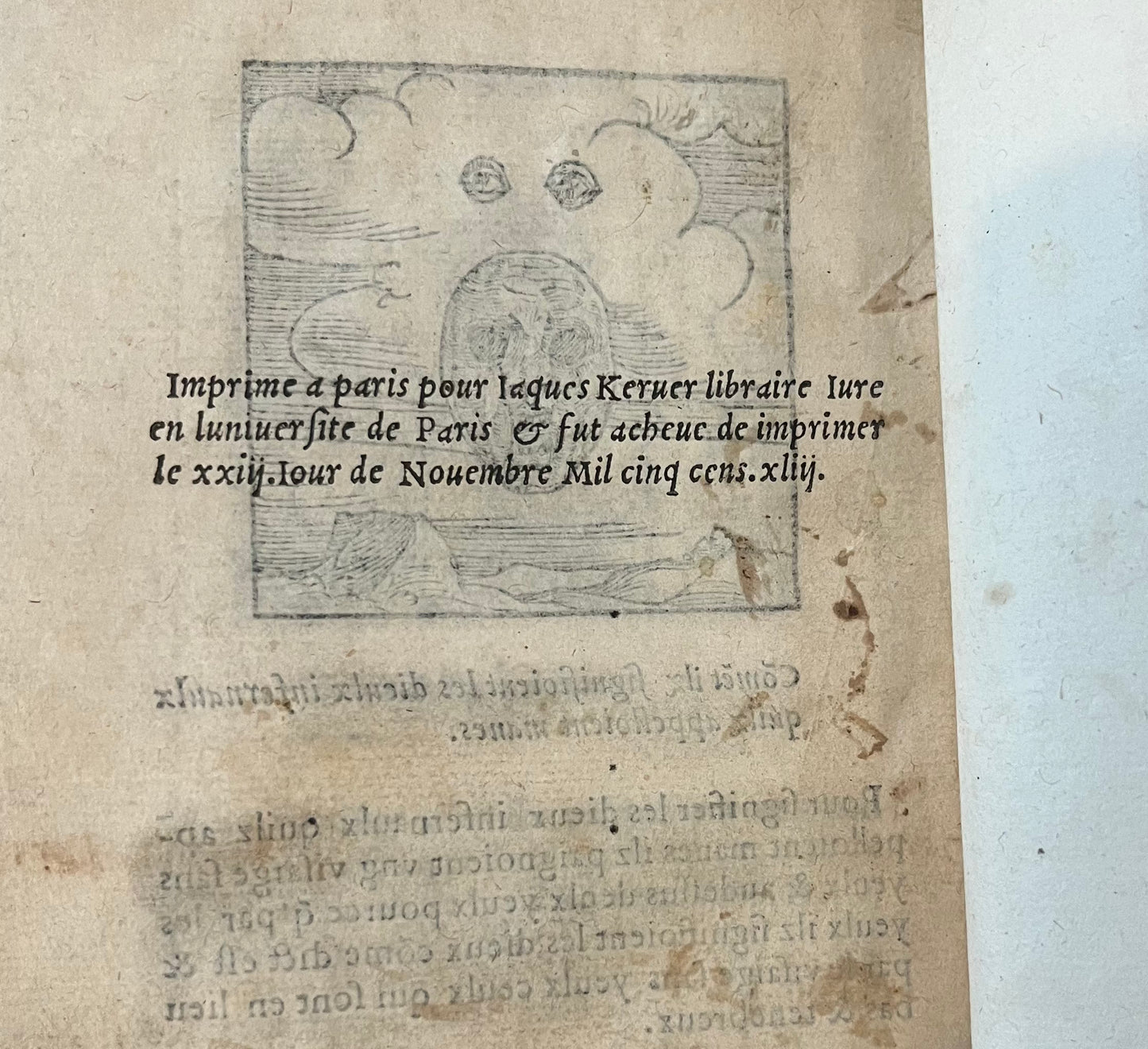 FIRST ILLUSTRATED EDITION - De la signification des notes hieroglyphiques des Aegyptiens - Orus Apollo (Horapollo) - Jacques Kerver - 1543