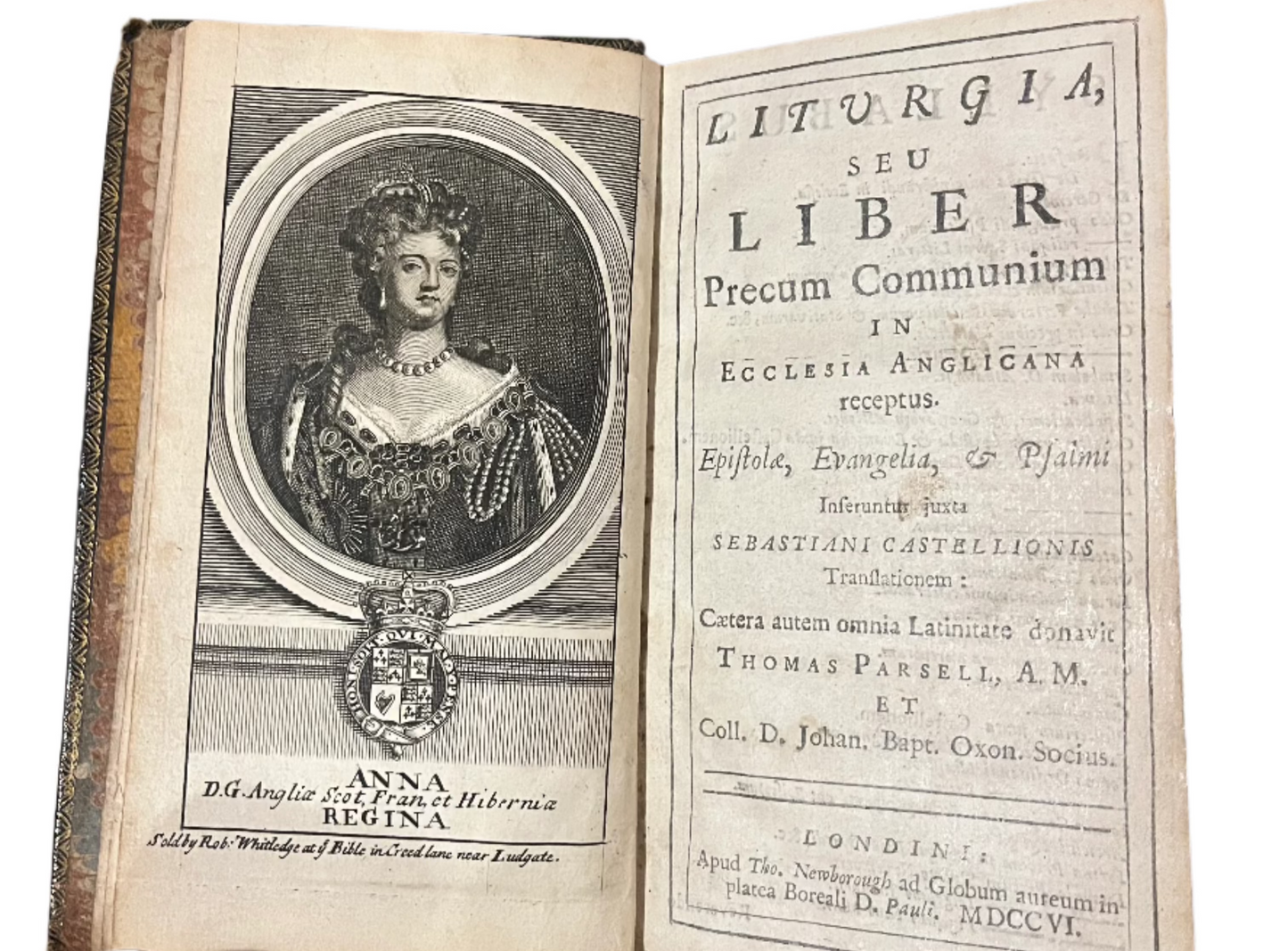 Liturgia seu Liber - 1706 - Book of Common Prayer in Latin - Binding