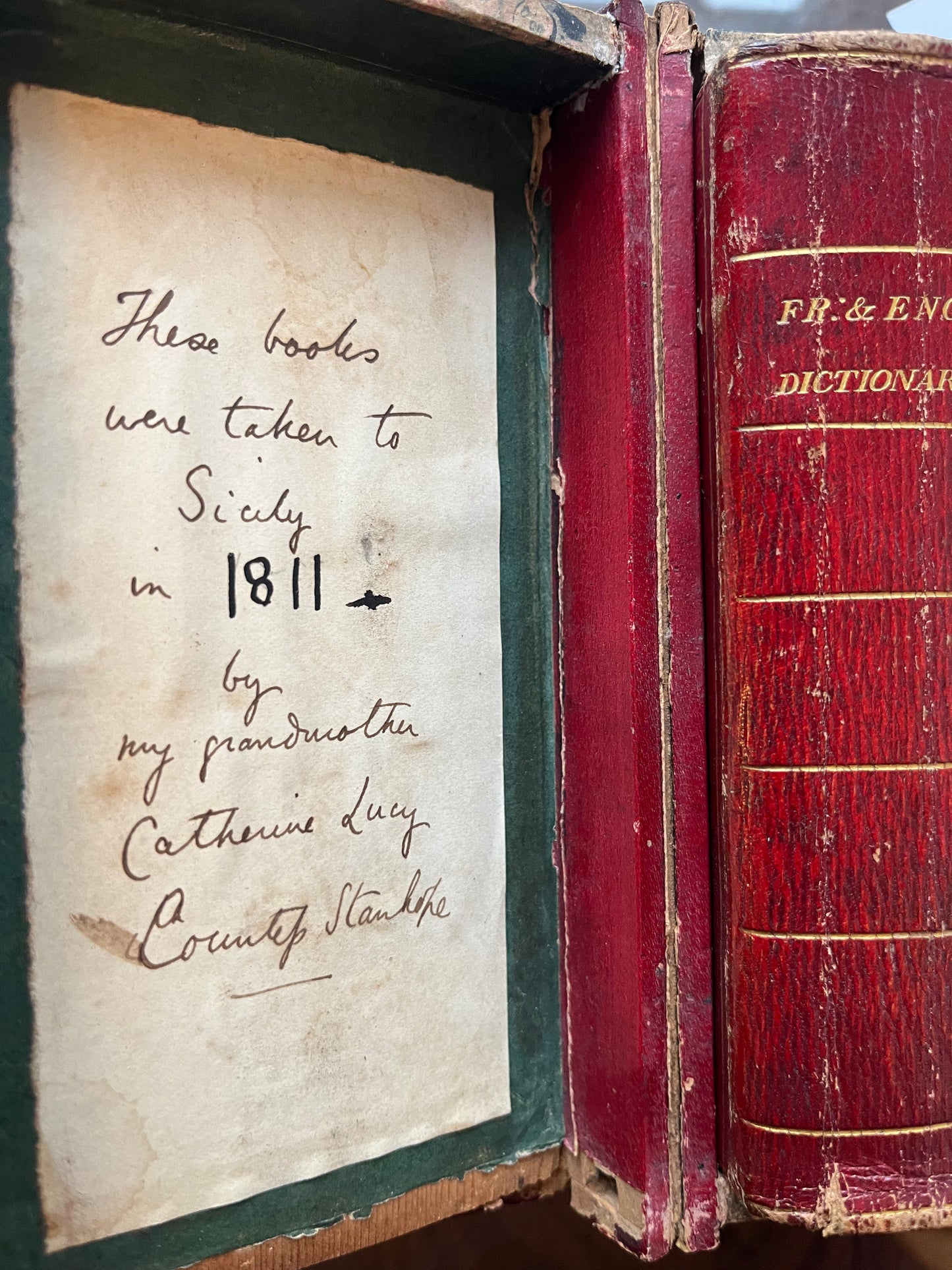"A Traveller's Set of Books on Language and Geography from a Famous Family of 19th Century Women Travellers - The Stanhopes"