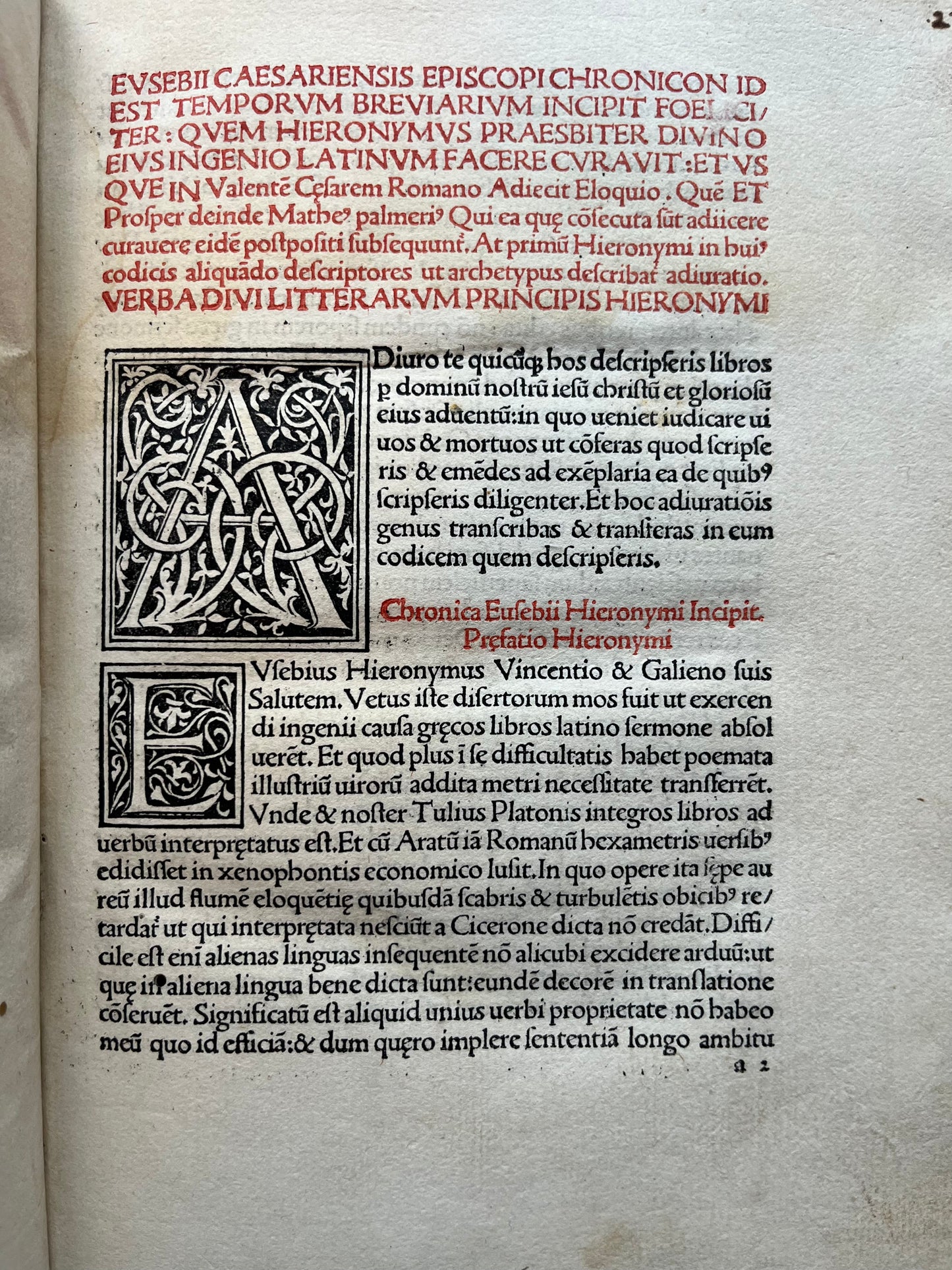 Incunabula - Eusebius's Chronicon - Erhard Ratdolt 1483