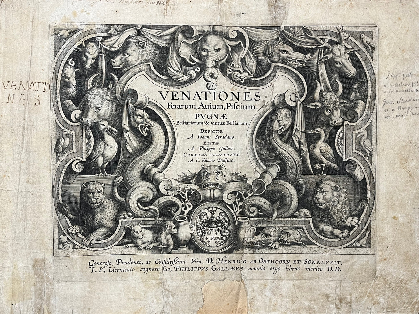 Stradanus/Galle - "Venationes ferarum, avium, piscium" - album of 51 prints - c1600