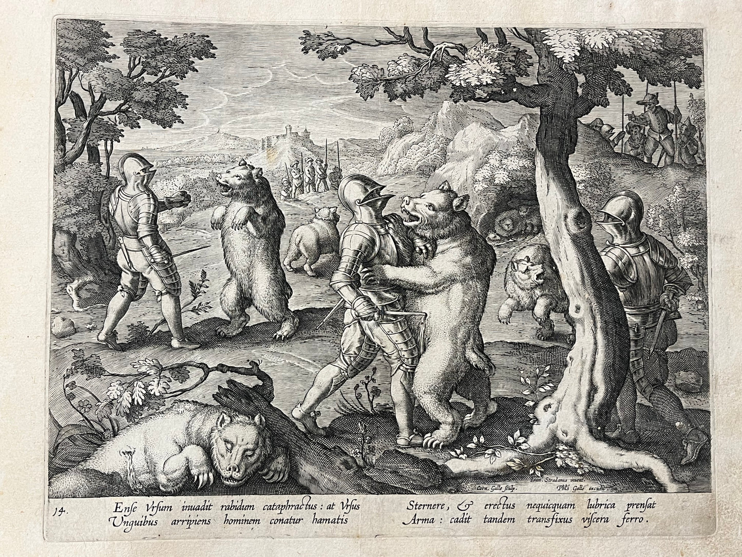 Stradanus/Galle - "Venationes ferarum, avium, piscium" - album of 51 prints - c1600