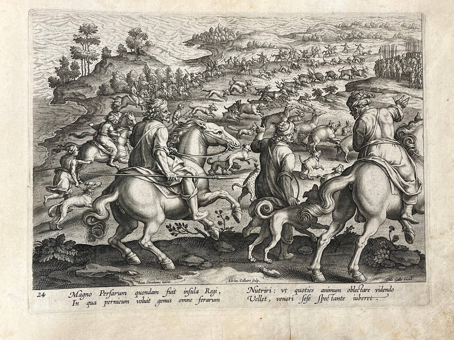 Stradanus/Galle - "Venationes ferarum, avium, piscium" - album of 51 prints - c1600