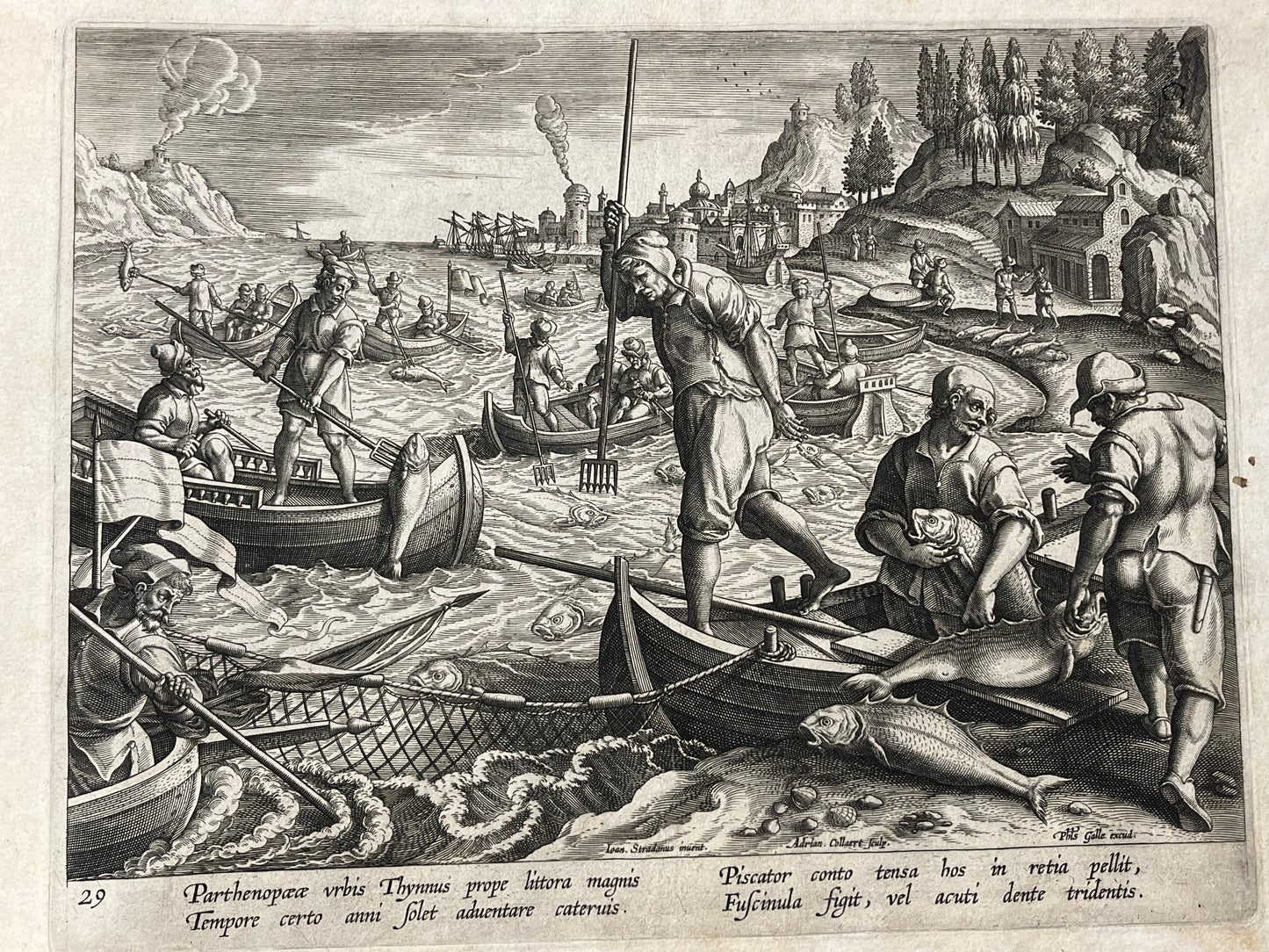 Stradanus/Galle - "Venationes ferarum, avium, piscium" - album of 51 prints - c1600
