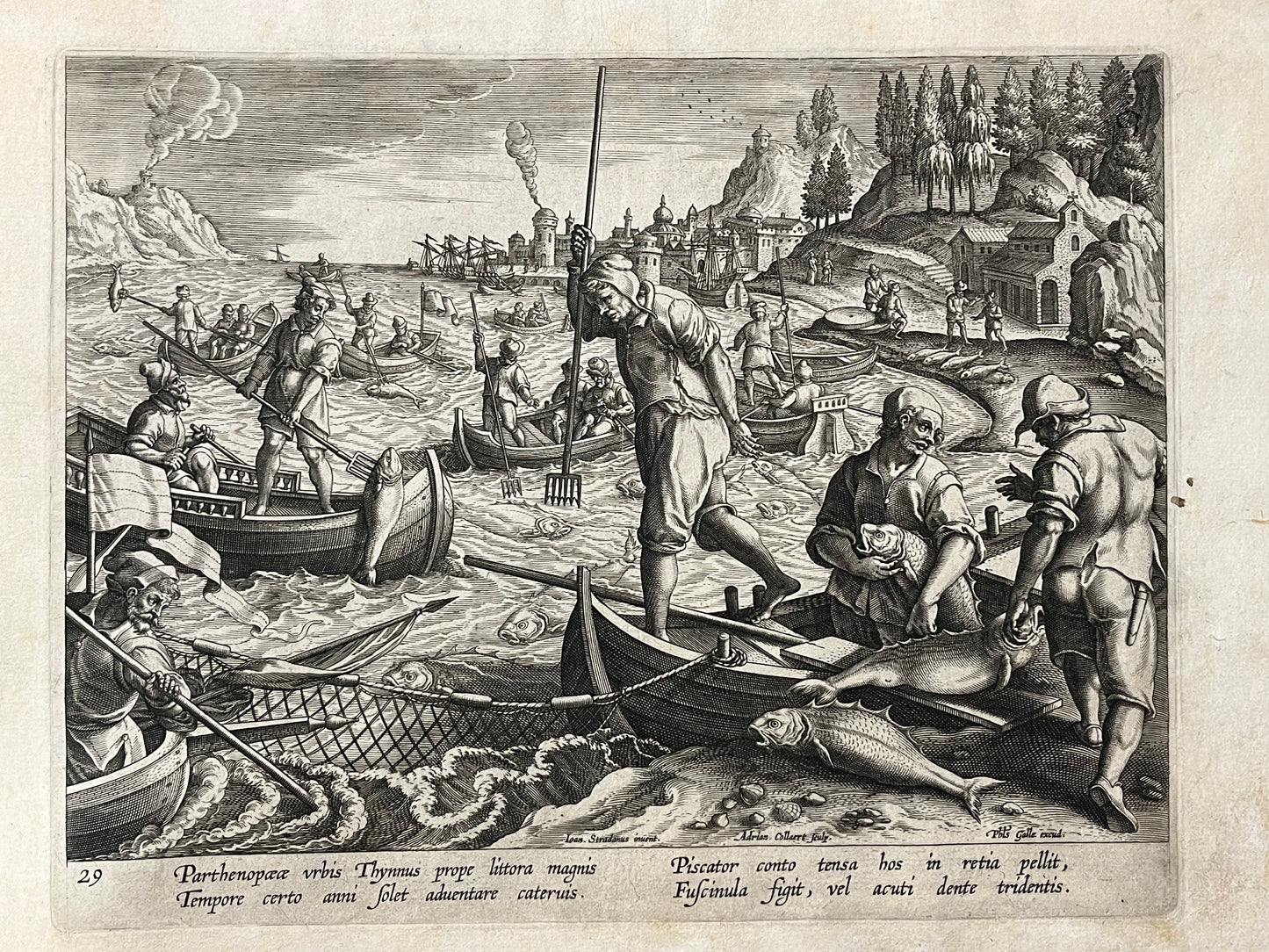 Stradanus/Galle - "Venationes ferarum, avium, piscium" - album of 51 prints - c1600