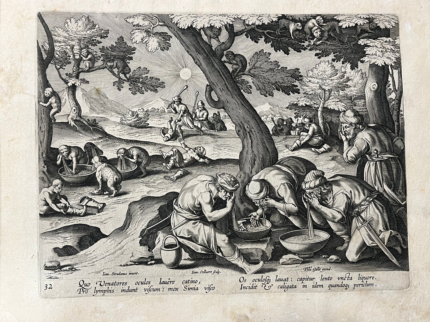 Stradanus/Galle - "Venationes ferarum, avium, piscium" - album of 51 prints - c1600