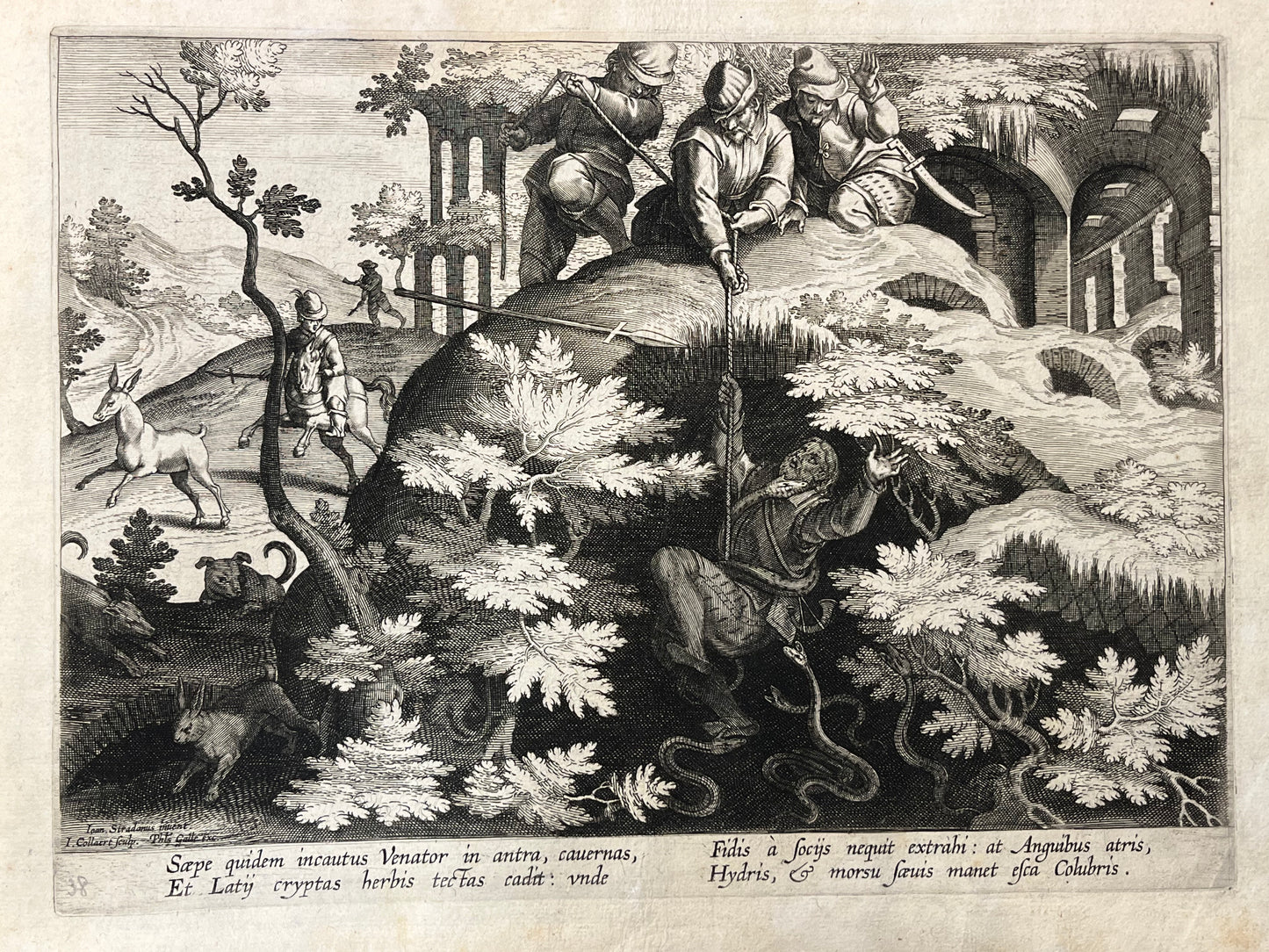 Stradanus/Galle - "Venationes ferarum, avium, piscium" - album of 51 prints - c1600