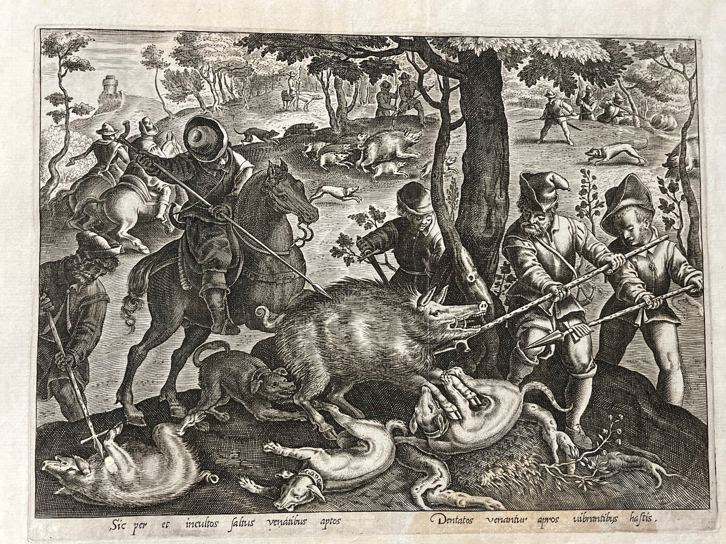 Stradanus/Galle - "Venationes ferarum, avium, piscium" - album of 51 prints - c1600
