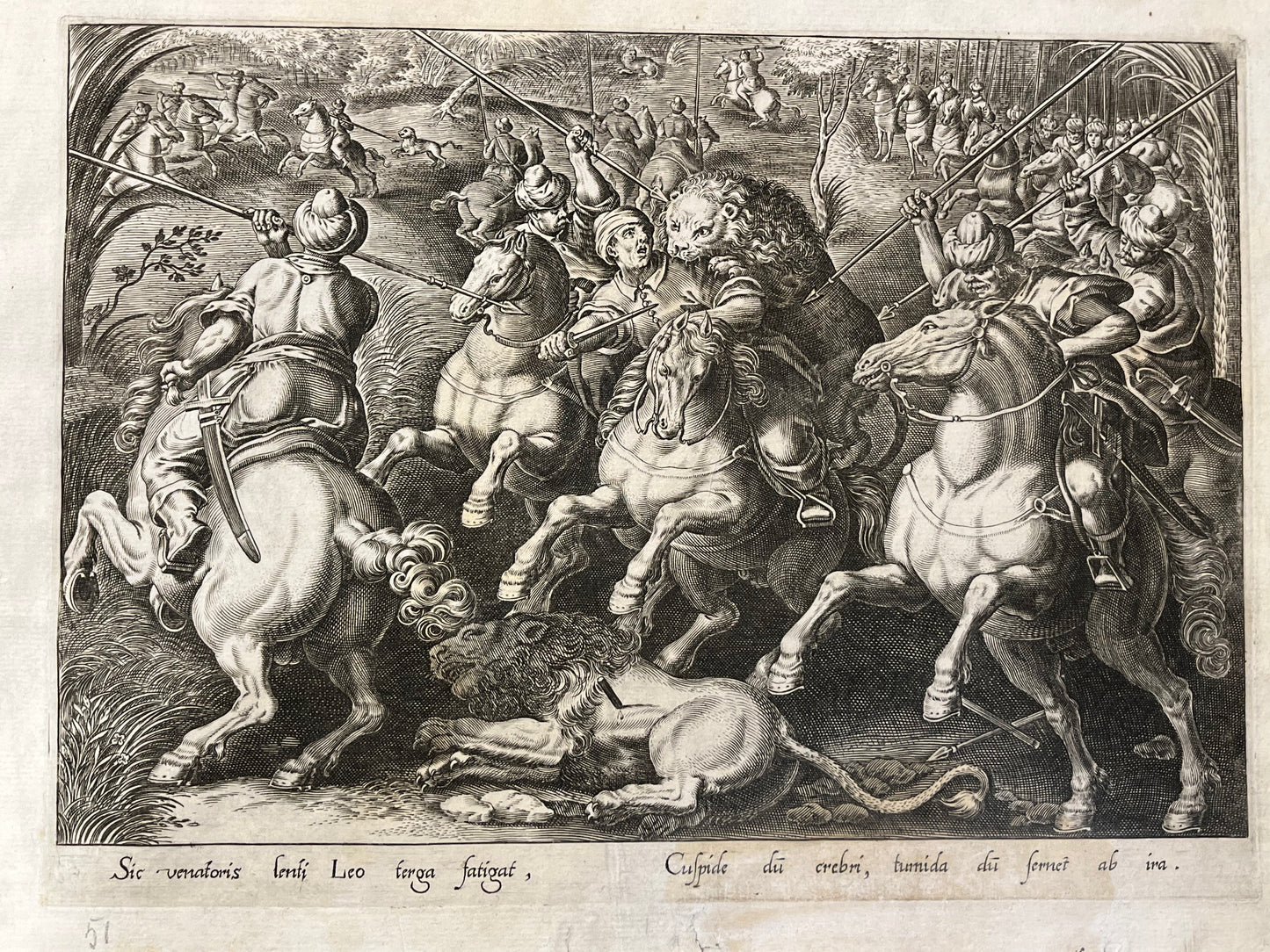 Stradanus/Galle - "Venationes ferarum, avium, piscium" - album of 51 prints - c1600