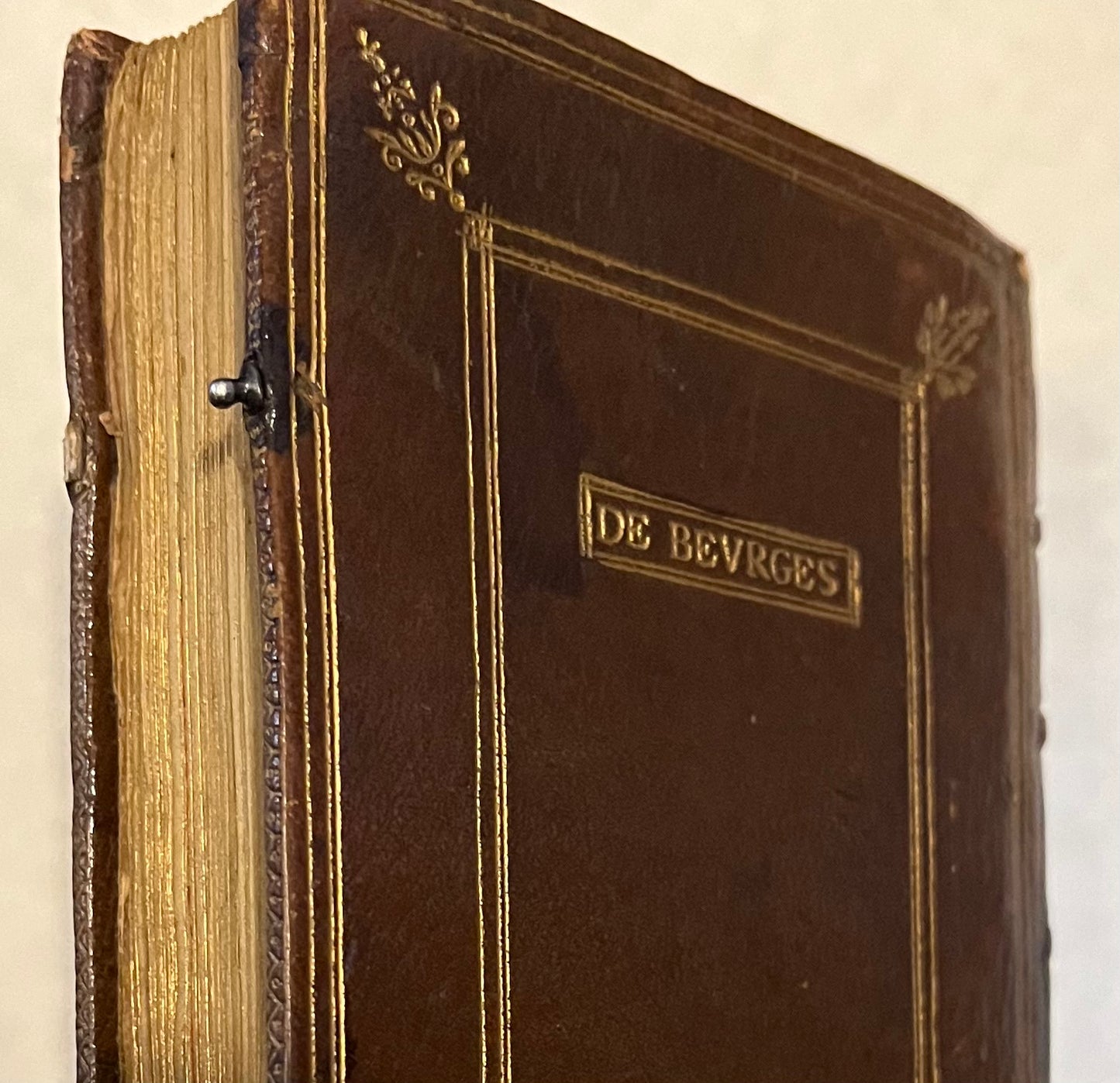 Bound for "Guillaume de Beurges" Keeper of Ravens for Louis XIII - Hardouyn Book of Hours on Vellum - With Title Page, Zodiac man, and 12 Full page Hand illuminated illustrations - c1519