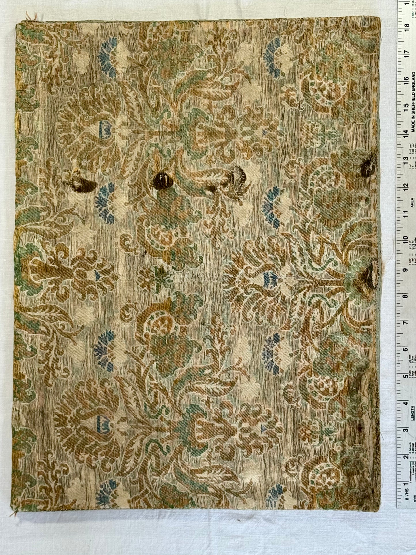 15th century antiphonal fragment with beautiful illuminated "L" for St Lawrence