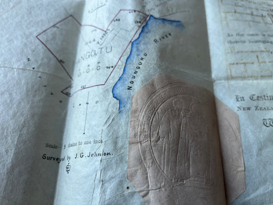 1872 Māori Native Land Grant Ownership -  Kereama te Peke, Paratene Te Manu - Ngunguru / Whangerei / New Zealand