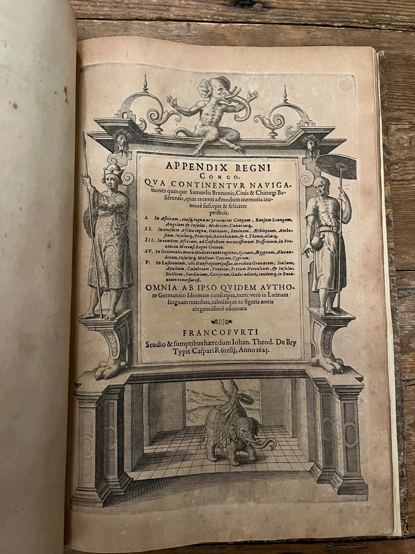 Rare "Appendix Congo" AND "Regnum Congo" 1598 and 1625 with large maps - Complete 1st editions