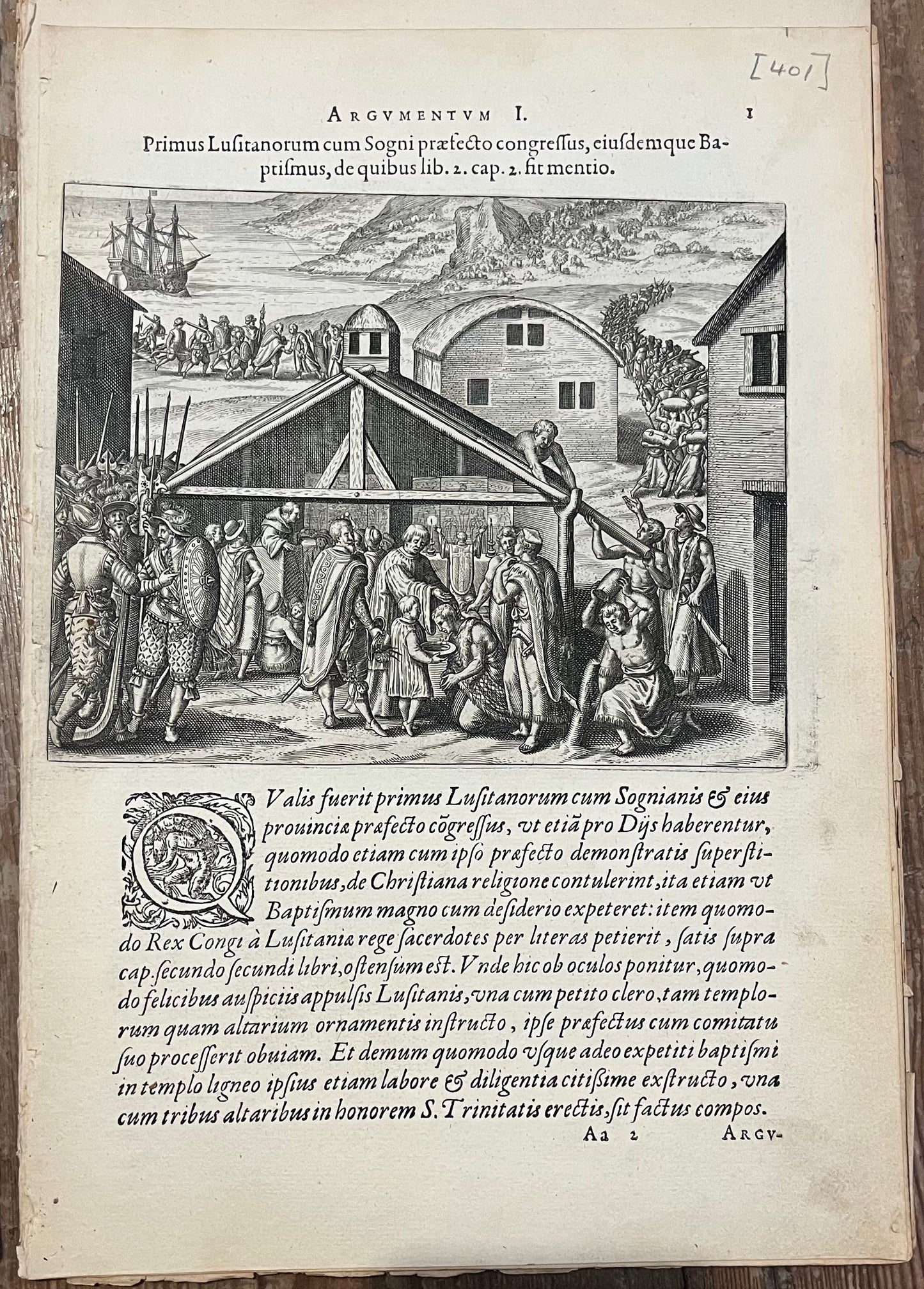 Copy of Regnum Congo hoc est Vera descriptio regni Africani, quod tam ab Incolis quam Lusitanis Congus appellatur - Petits Voyages part 1 1598