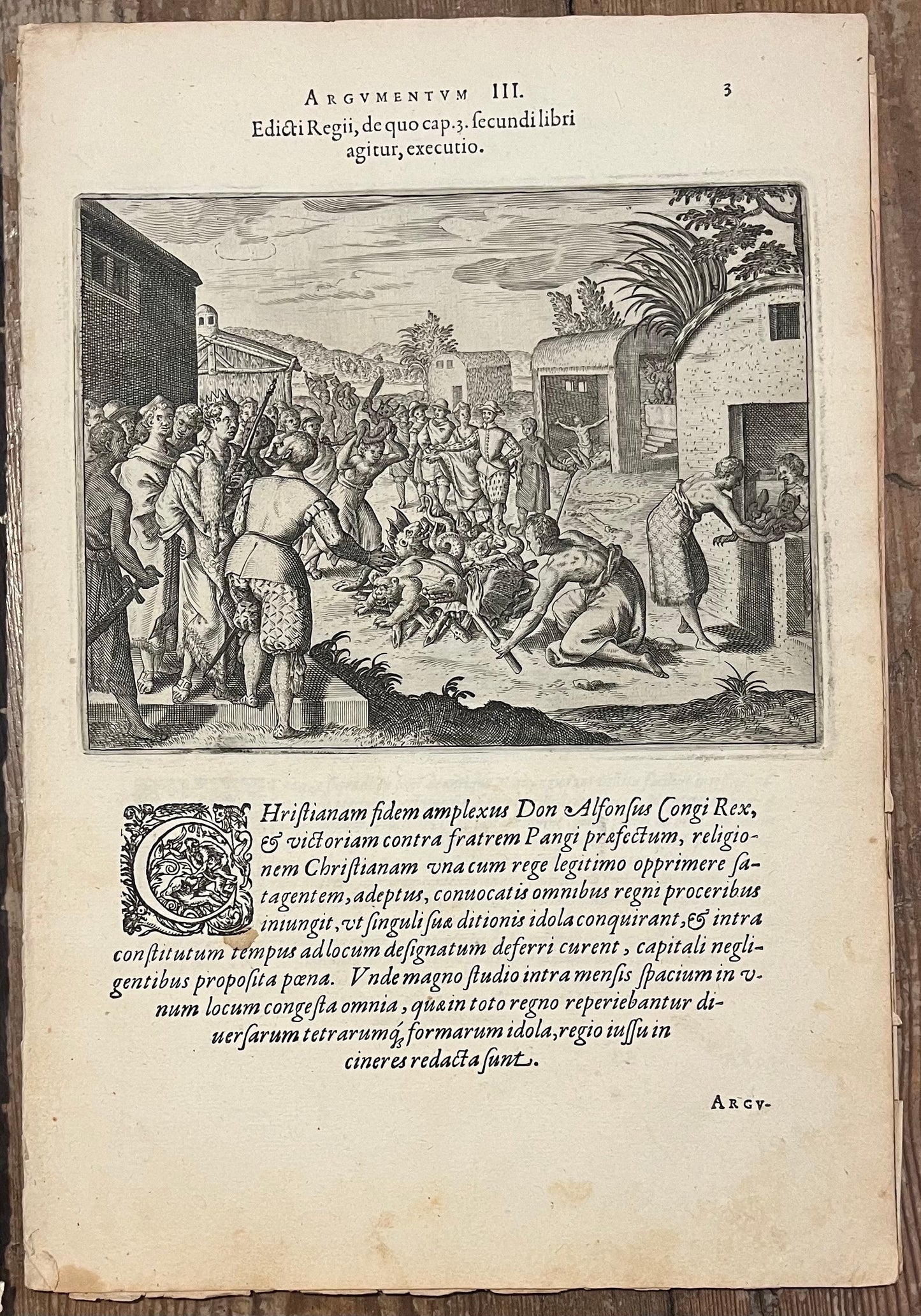 Copy of Regnum Congo hoc est Vera descriptio regni Africani, quod tam ab Incolis quam Lusitanis Congus appellatur - Petits Voyages part 1 1598