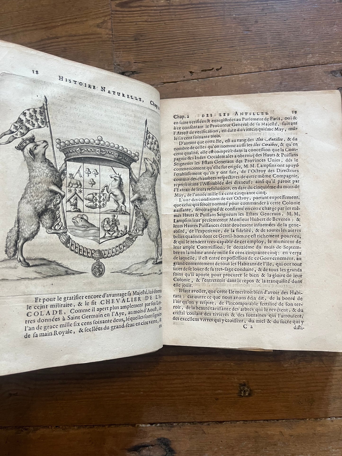 L’Histoire Naturelle et Morale Des Iles Antilles D’Amerique - 1717