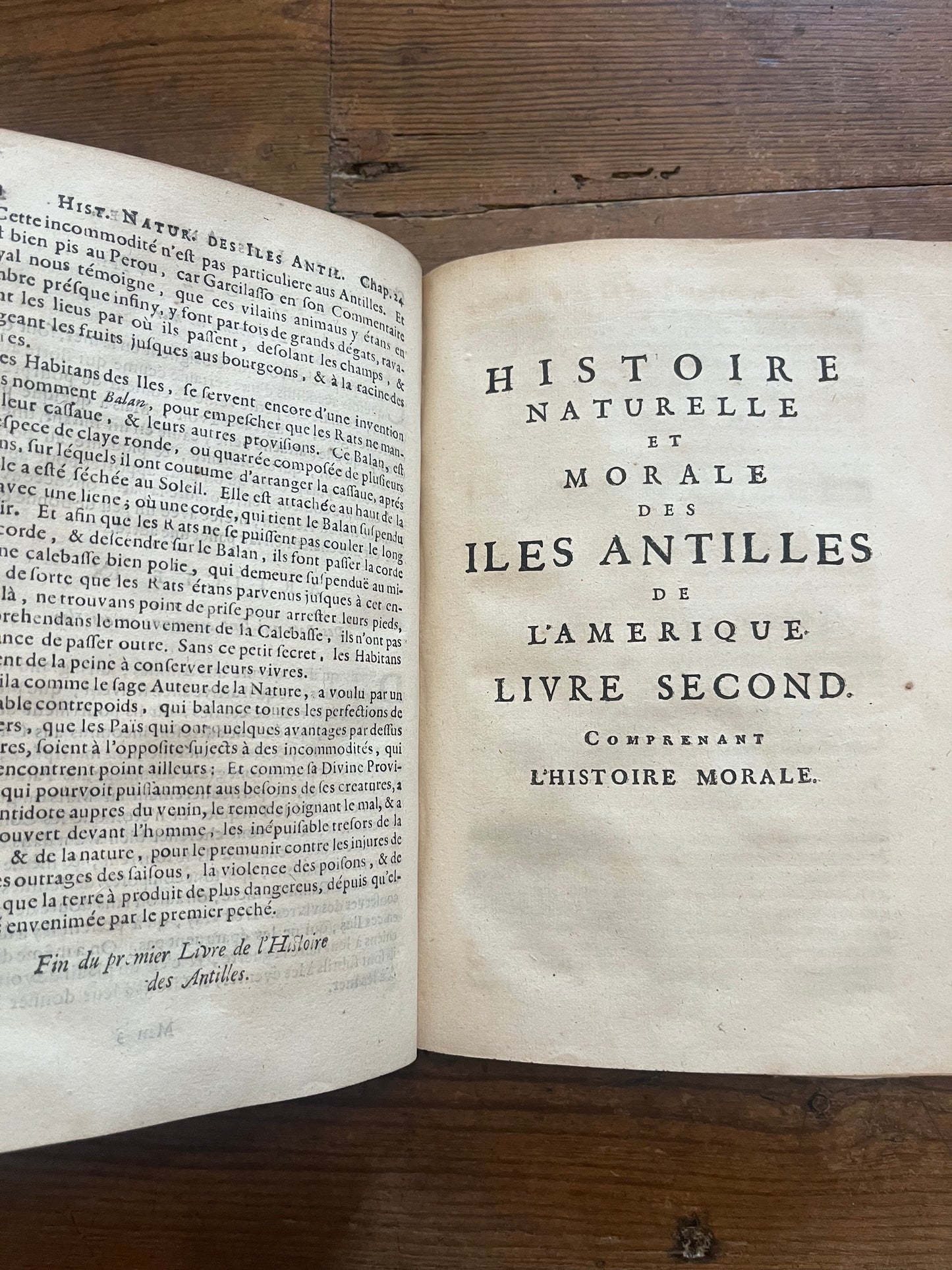 L’Histoire Naturelle et Morale Des Iles Antilles D’Amerique - 1717