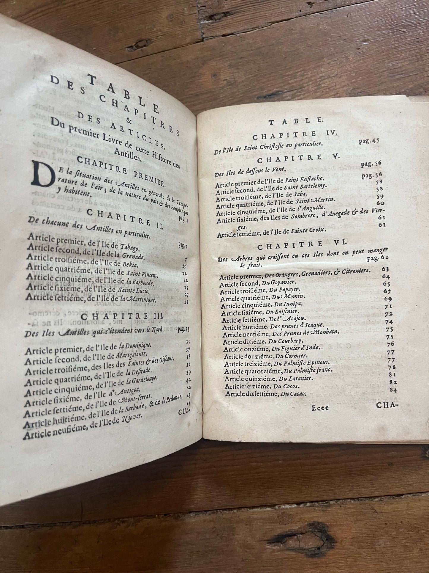 L’Histoire Naturelle et Morale Des Iles Antilles D’Amerique - 1717