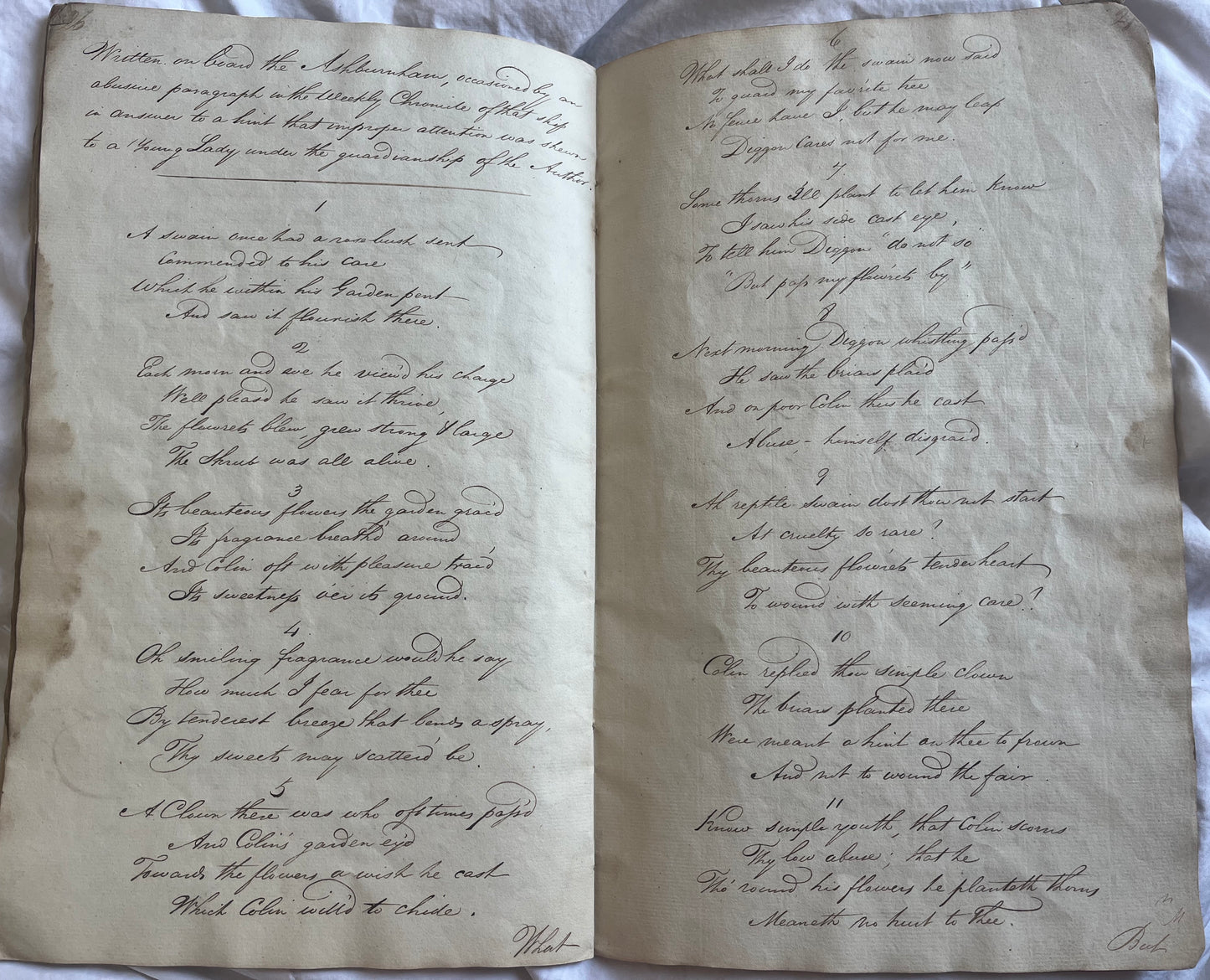 The Halsewell Tragedy 1786 - Unpublished Poetry - East Indiaman - 38pp