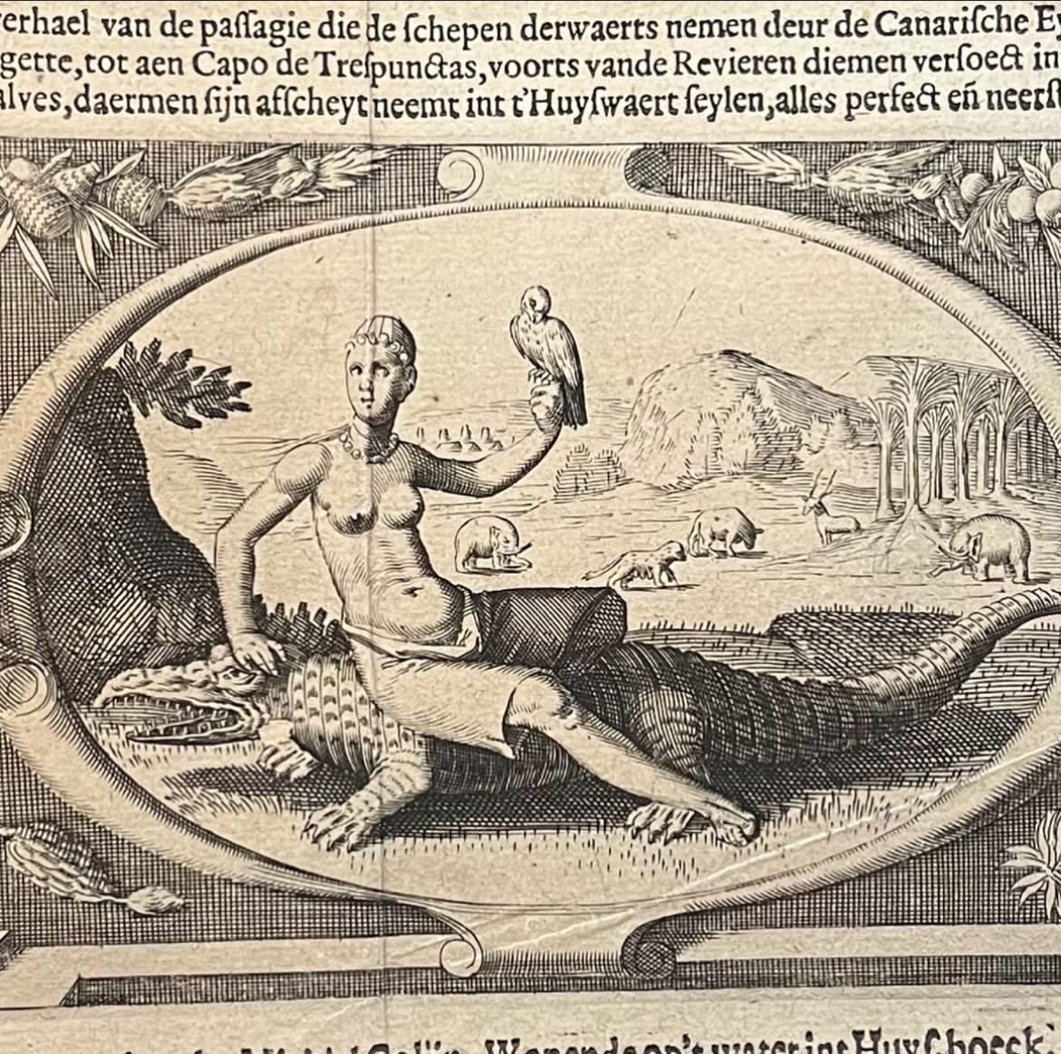 Pieter de Marees's Beschrijvinghe ende Historische verhael vant Gout koninckrijck van Guinea - Rare 1617 Colijn Dutch Edition - Oblong Octavo