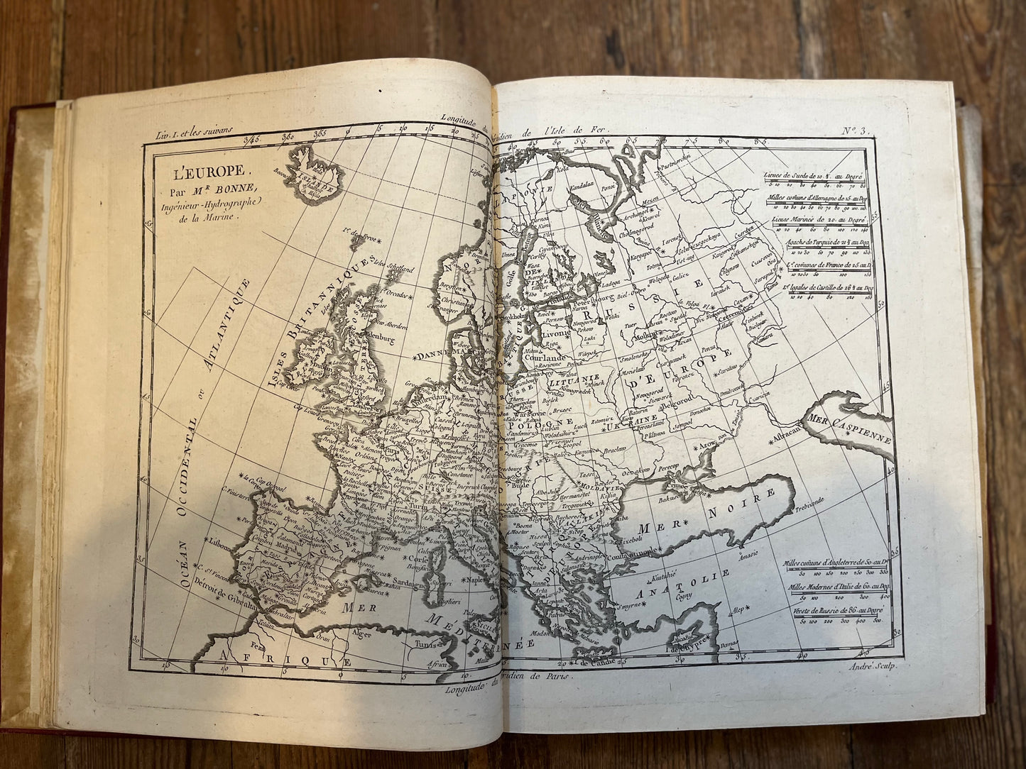 Atlas De Toutes Les Parties Connues Du Globe Terrestre - Bonne, Rigobert - Raynal, Guillaume