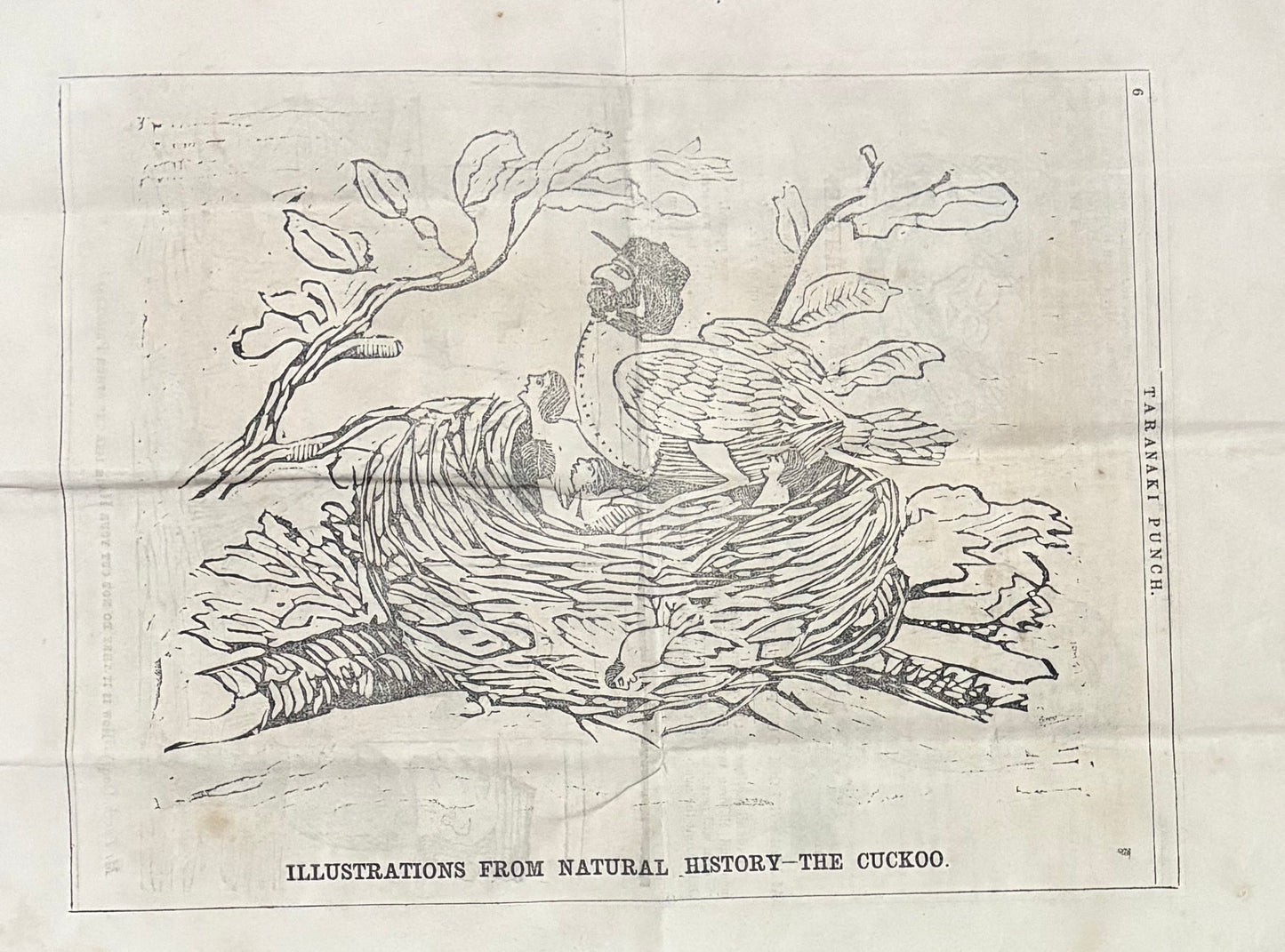 Scarce Early New Zealand Colonial/Settlers Newspaper - "The Taranaki Punch" - "No 2 - Vol 1" - November 1860 - The First Taranaki War - Racism