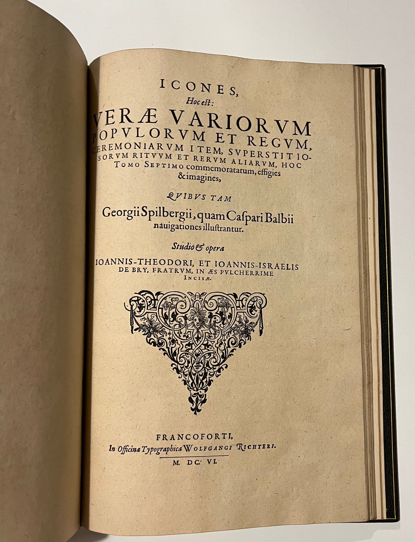 "Indiae Orientalis pars septima Icones, hoc est verae variorum populorum et regum, ceremoniarum item, superstitiosorum rituum et rerum aliarum"