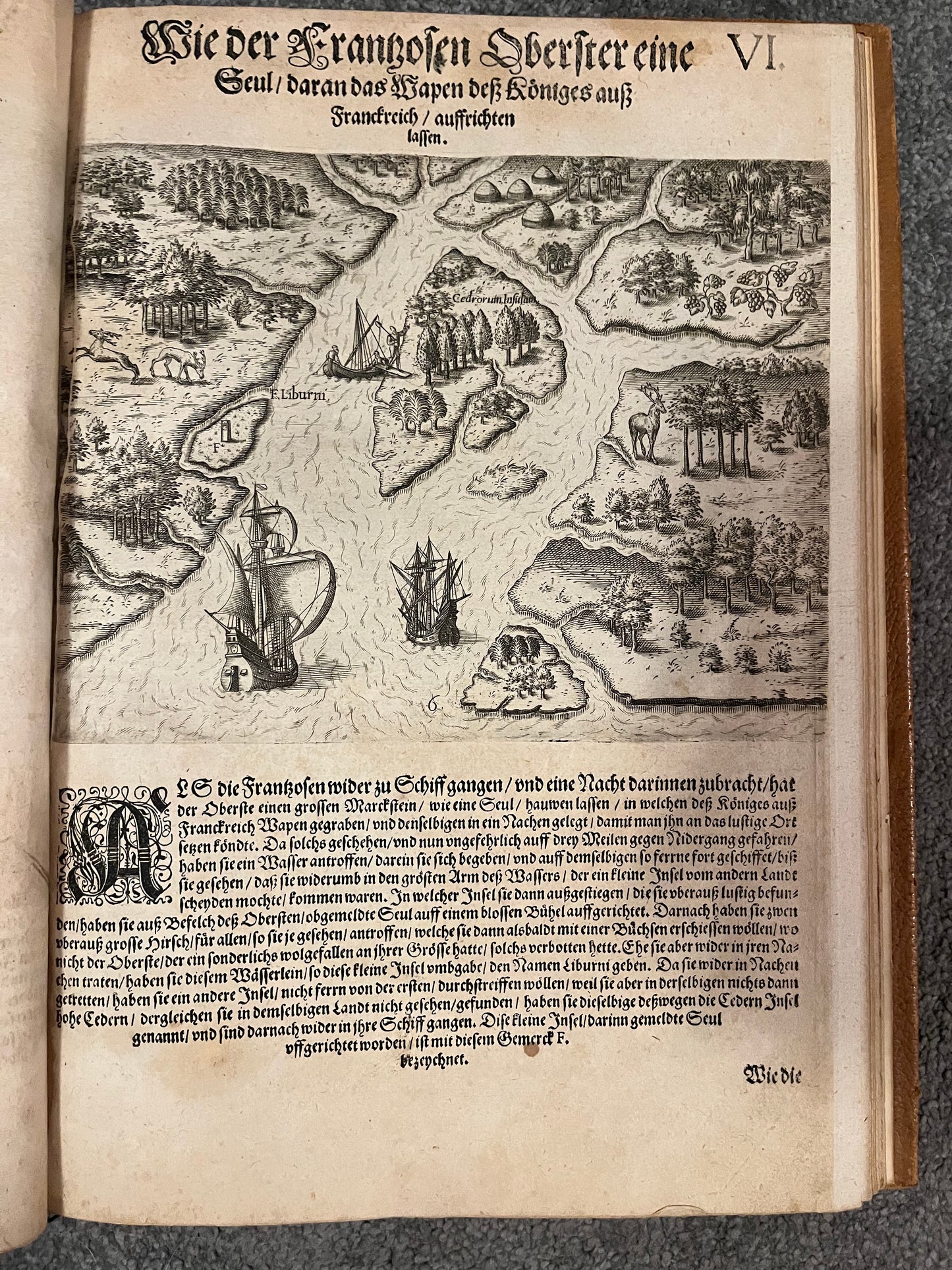 Part 2 of De Bry's Grands Voyages - Brevis Narratio - Jacques Le Moyne - De Bry Florida - Complete set of 42 plates and Title page - German 1st Edition - 1591