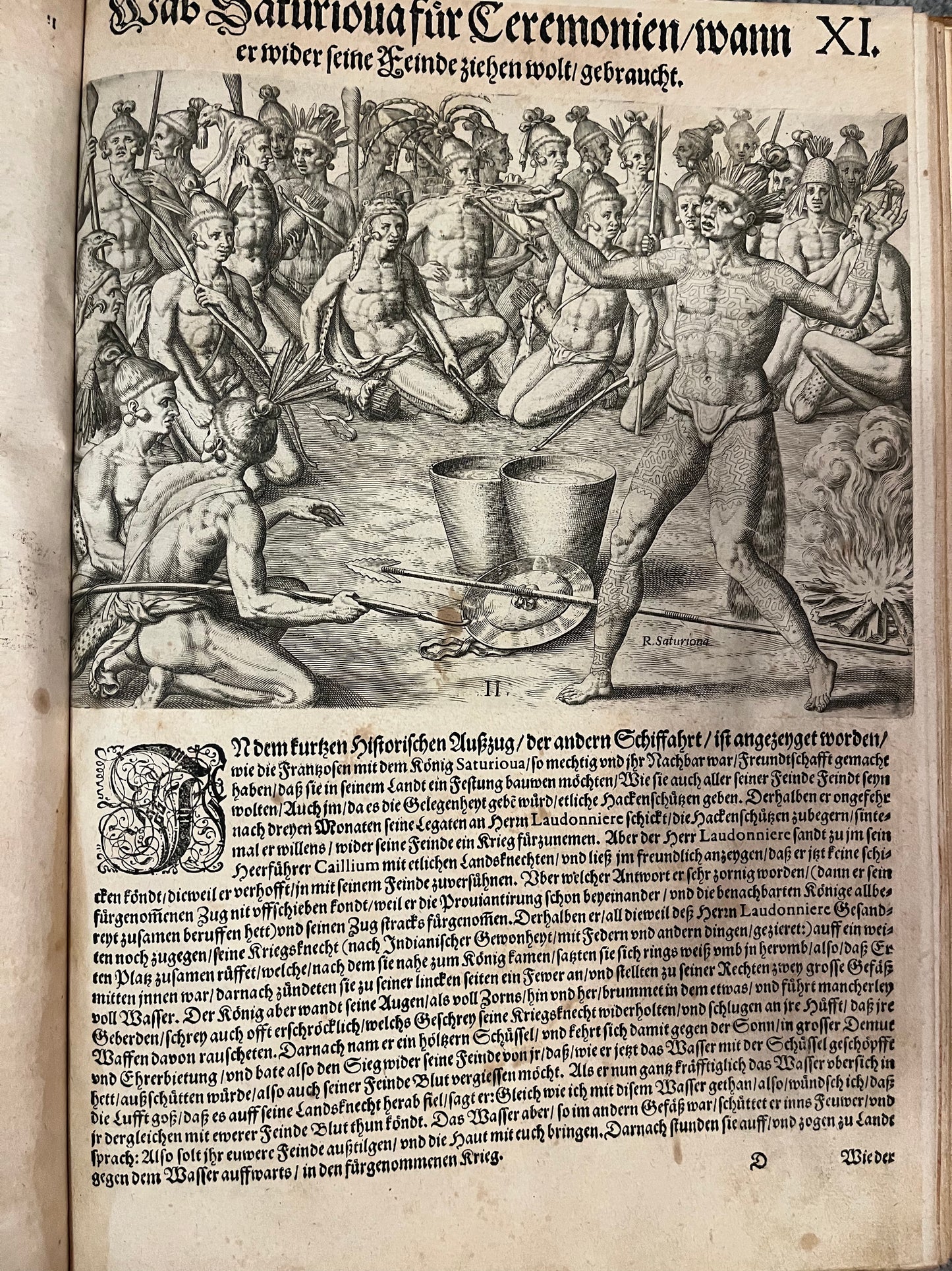Part 2 of De Bry's Grands Voyages - Brevis Narratio - Jacques Le Moyne - De Bry Florida - Complete set of 42 plates and Title page - German 1st Edition - 1591