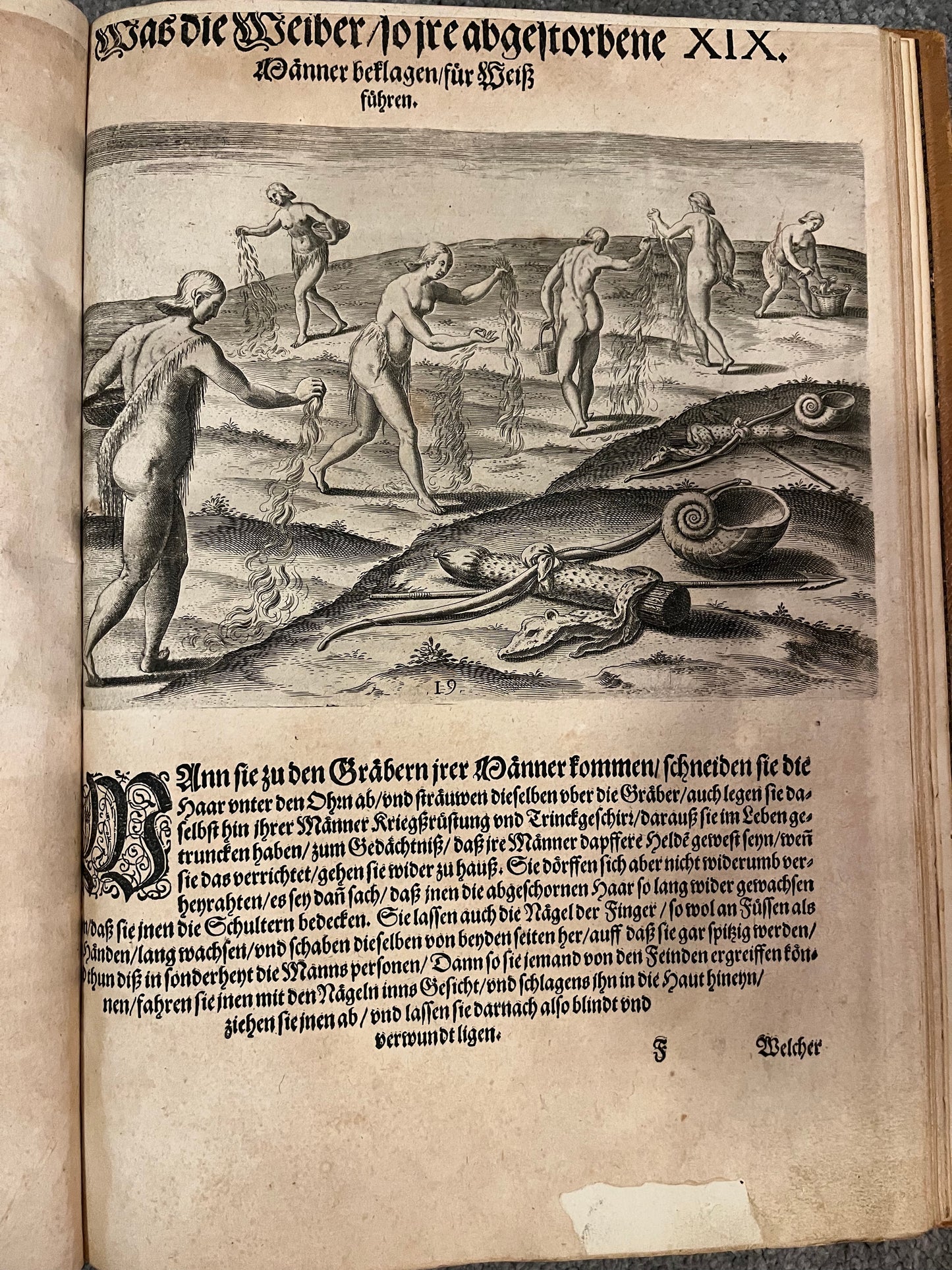 Part 2 of De Bry's Grands Voyages - Brevis Narratio - Jacques Le Moyne - De Bry Florida - Complete set of 42 plates and Title page - German 1st Edition - 1591