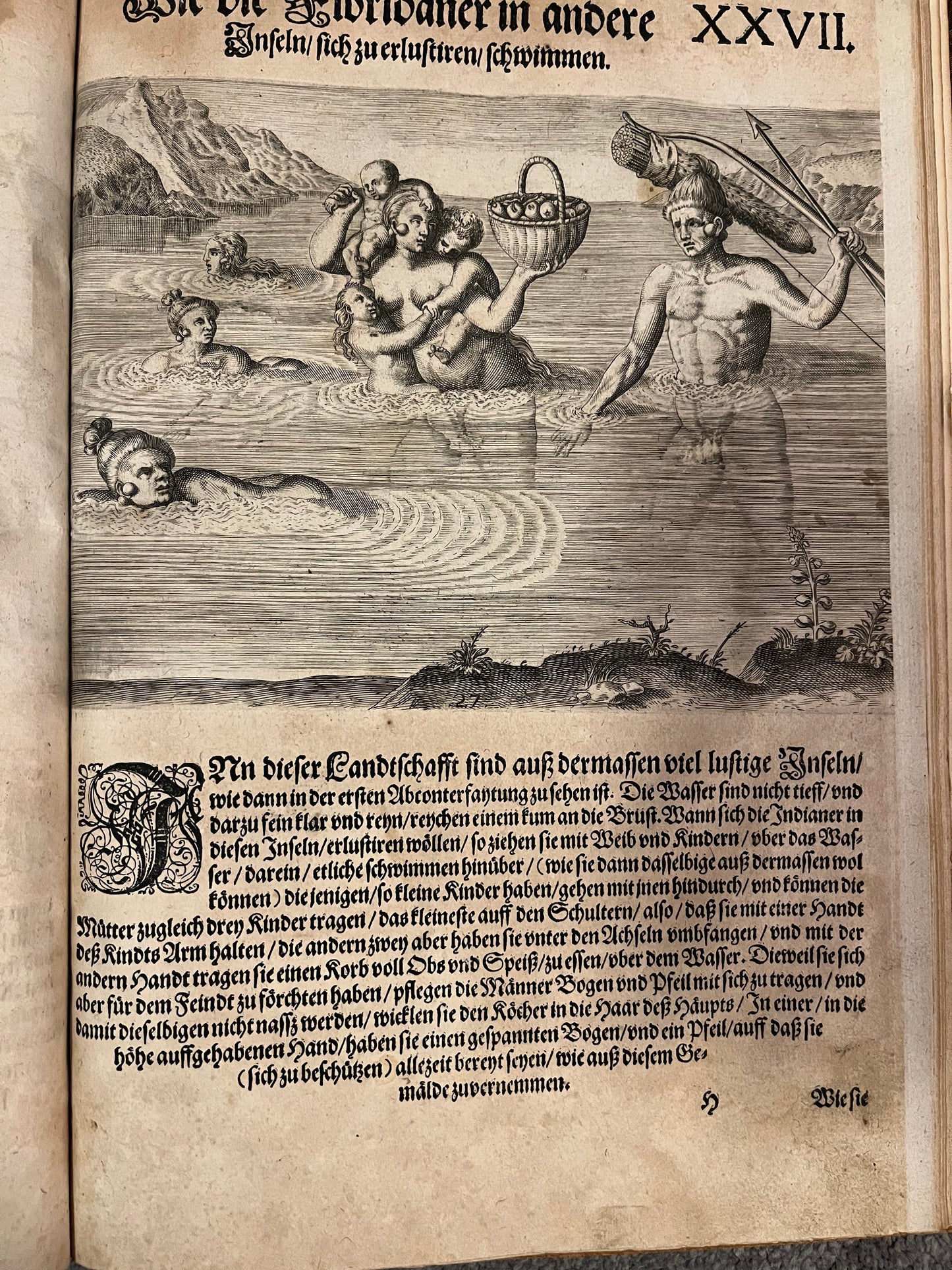 Part 2 of De Bry's Grands Voyages - Brevis Narratio - Jacques Le Moyne - De Bry Florida - Complete set of 42 plates and Title page - German 1st Edition - 1591
