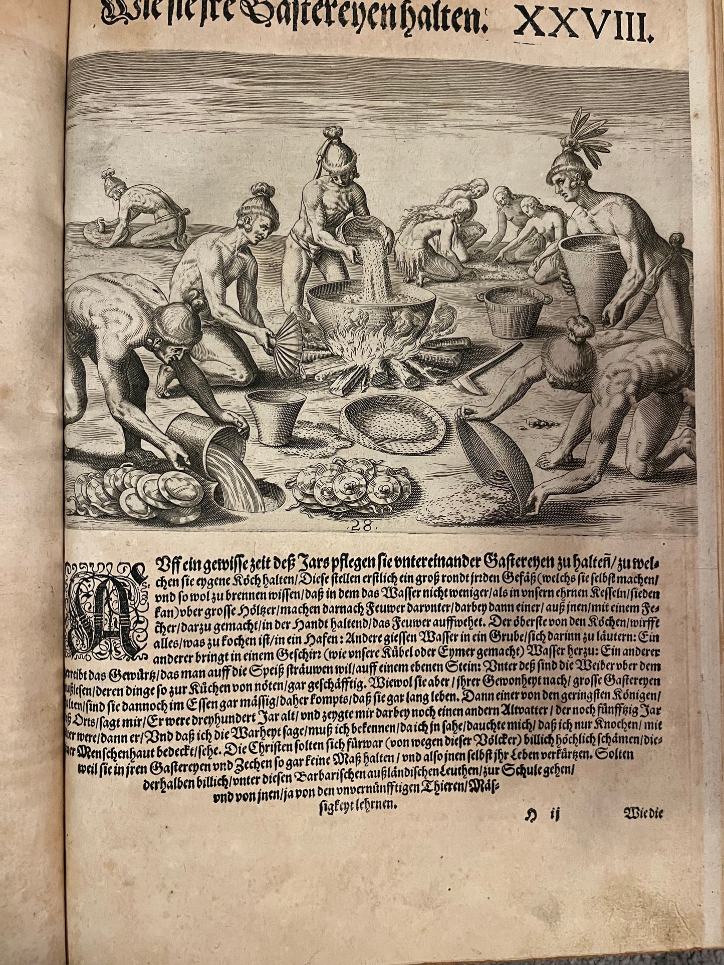 Part 2 of De Bry's Grands Voyages - Brevis Narratio - Jacques Le Moyne - De Bry Florida - Complete set of 42 plates and Title page - German 1st Edition - 1591