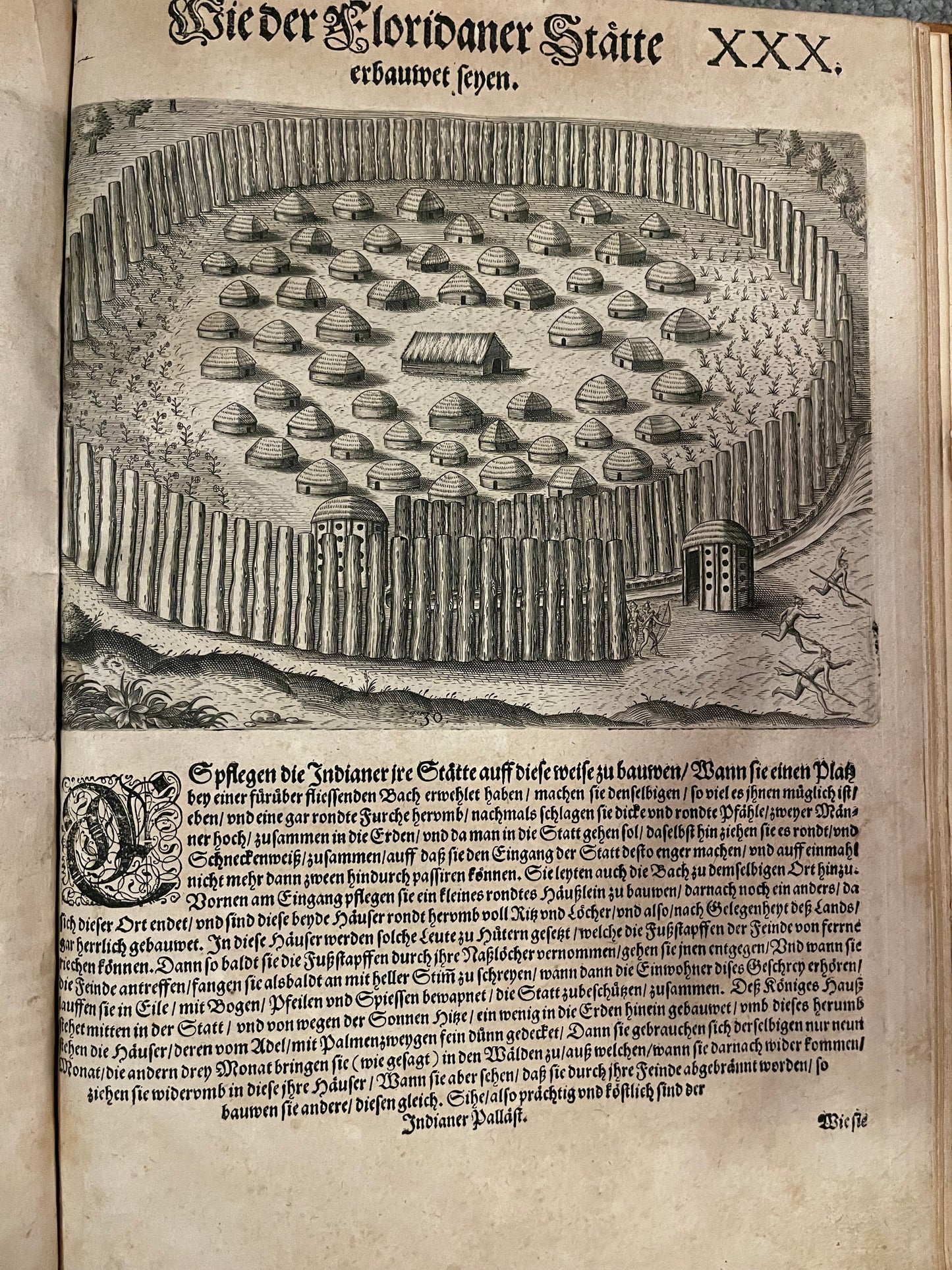 Part 2 of De Bry's Grands Voyages - Brevis Narratio - Jacques Le Moyne - De Bry Florida - Complete set of 42 plates and Title page - German 1st Edition - 1591