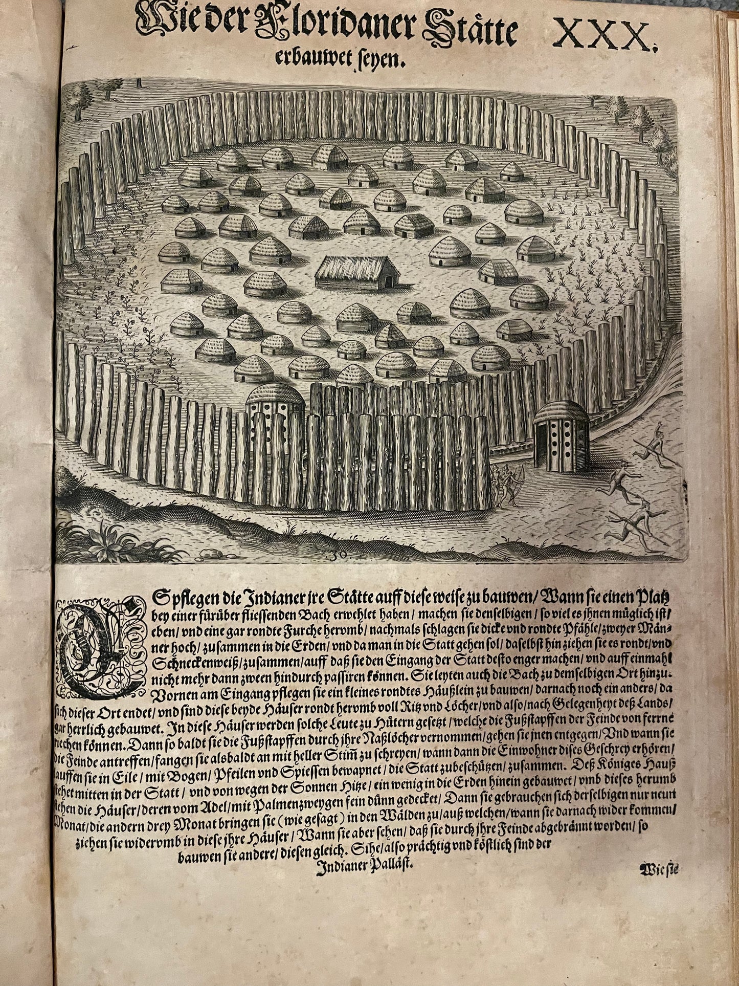 Brevis Narratio - Jacques Le Moyne - De Bry Florida - Complete set of 42 plates and Title page - German 1st Edition